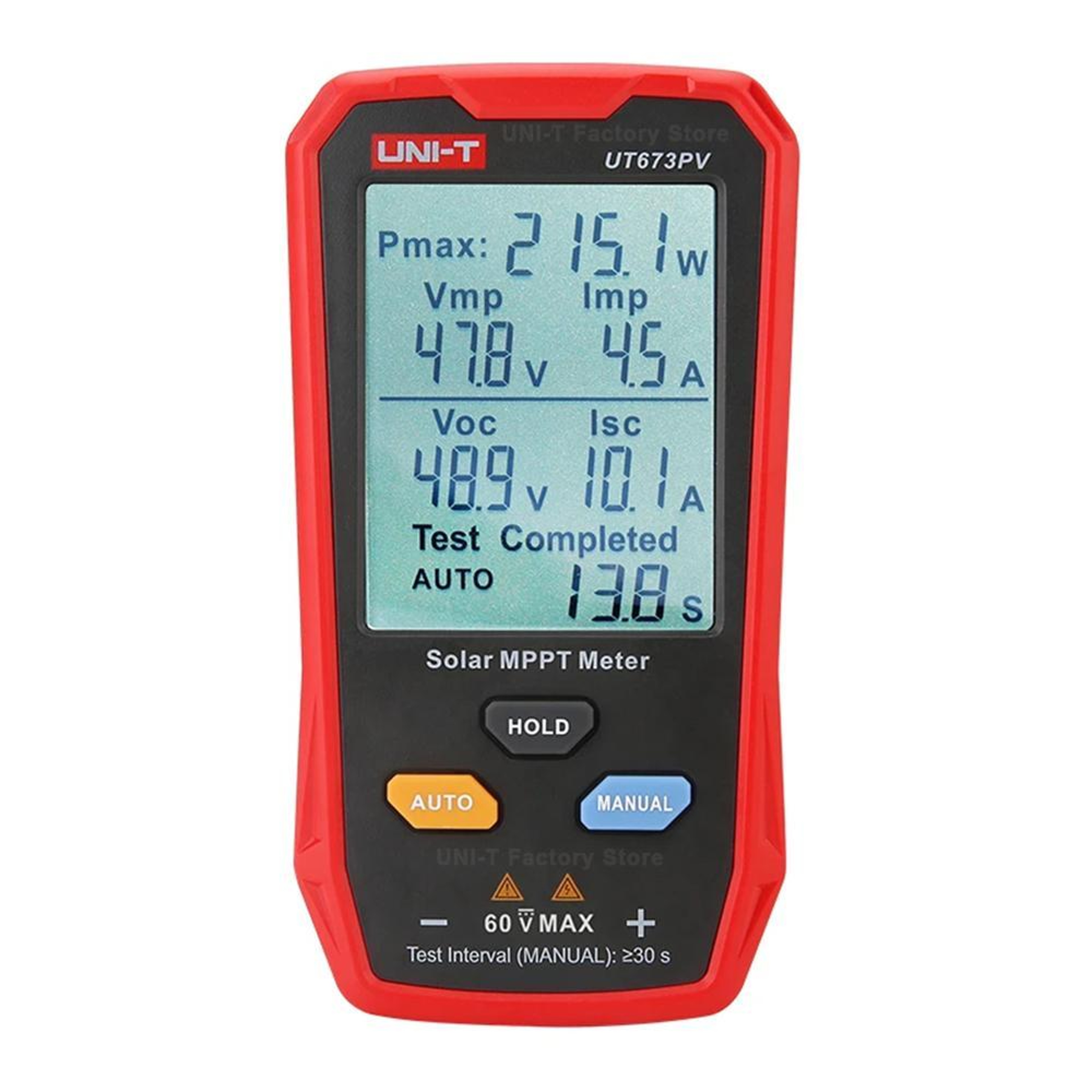 Solar MPPT Meter 800W Solar Panel Tester with MC4 Diagnostic Testing – view 1