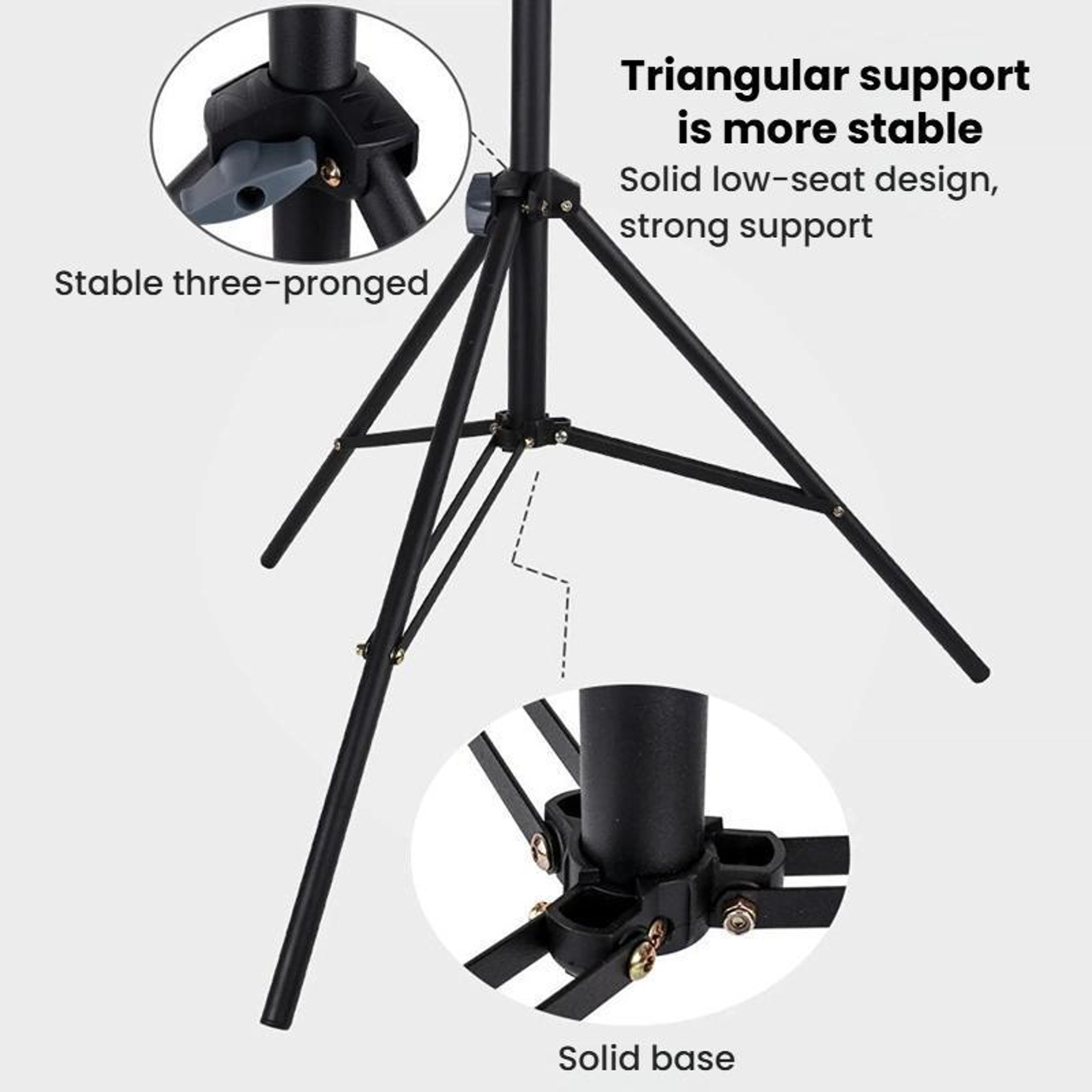 Adjustable Photography Light Stand for Live Streaming & Content Creation – view 5