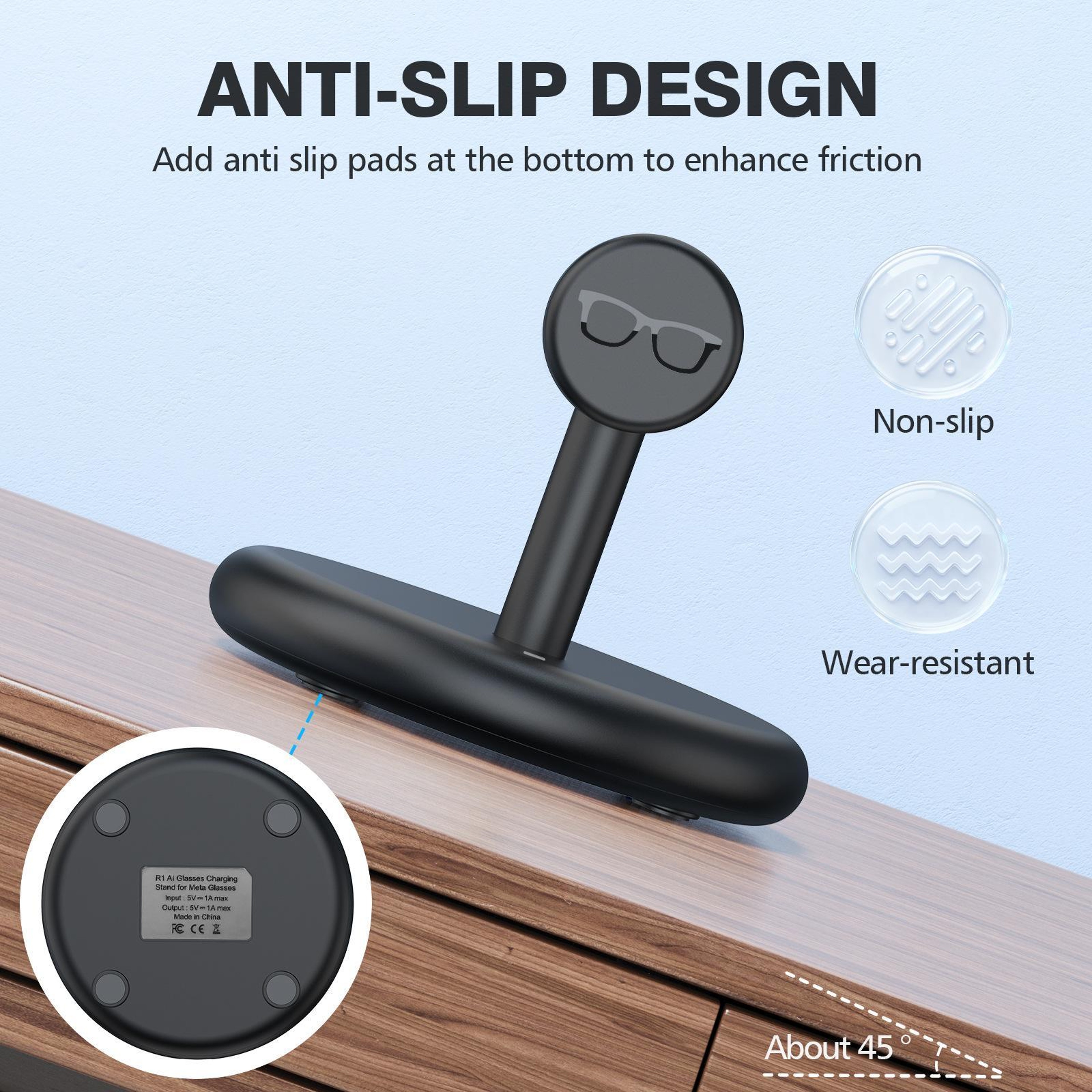 Meta RayBan Smart Glasses Charging Dock With USBC Fast Charging Stand 4