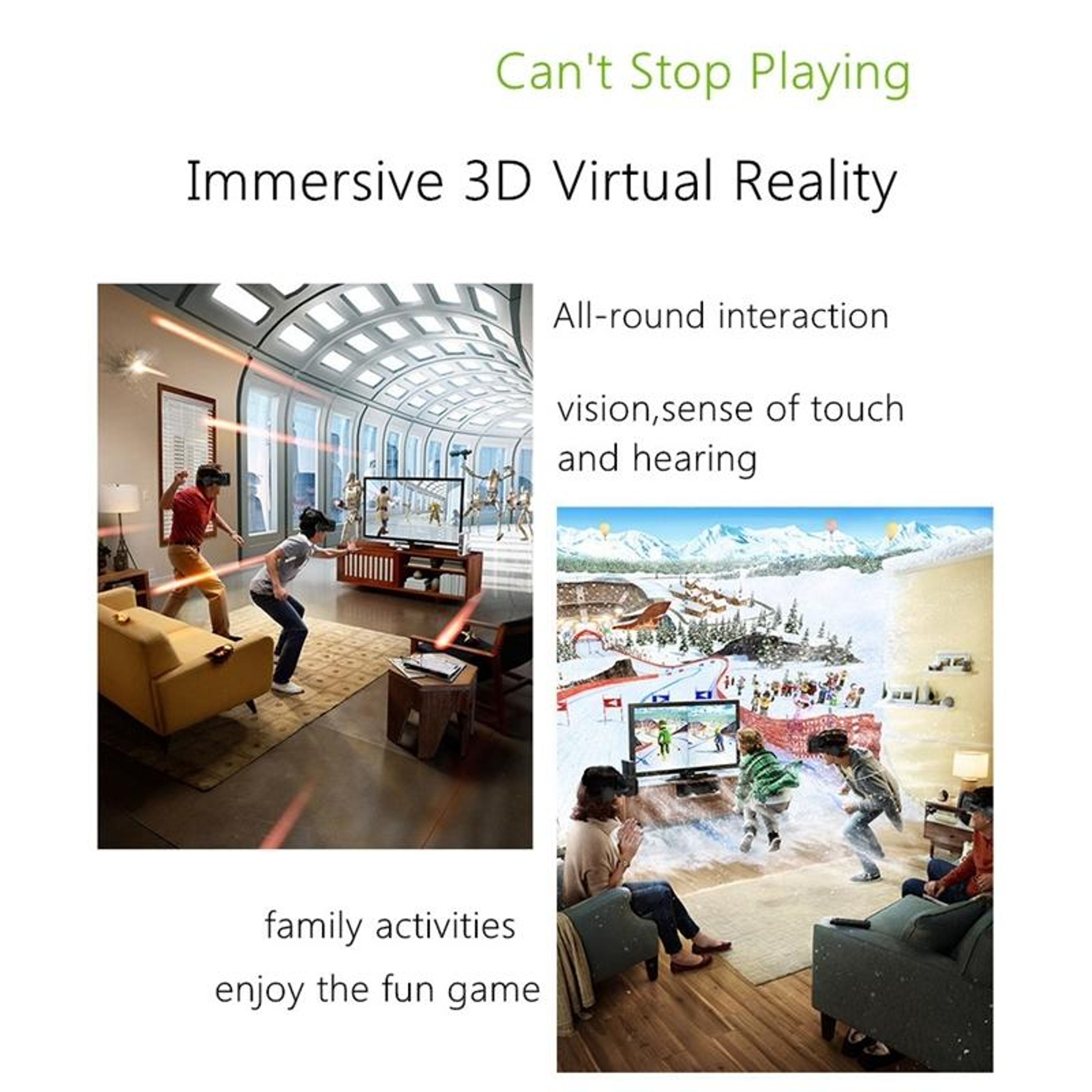 G04E VR Headset for Smartphone with HiFi Audio and Adjustable 3D Lenses – view 4