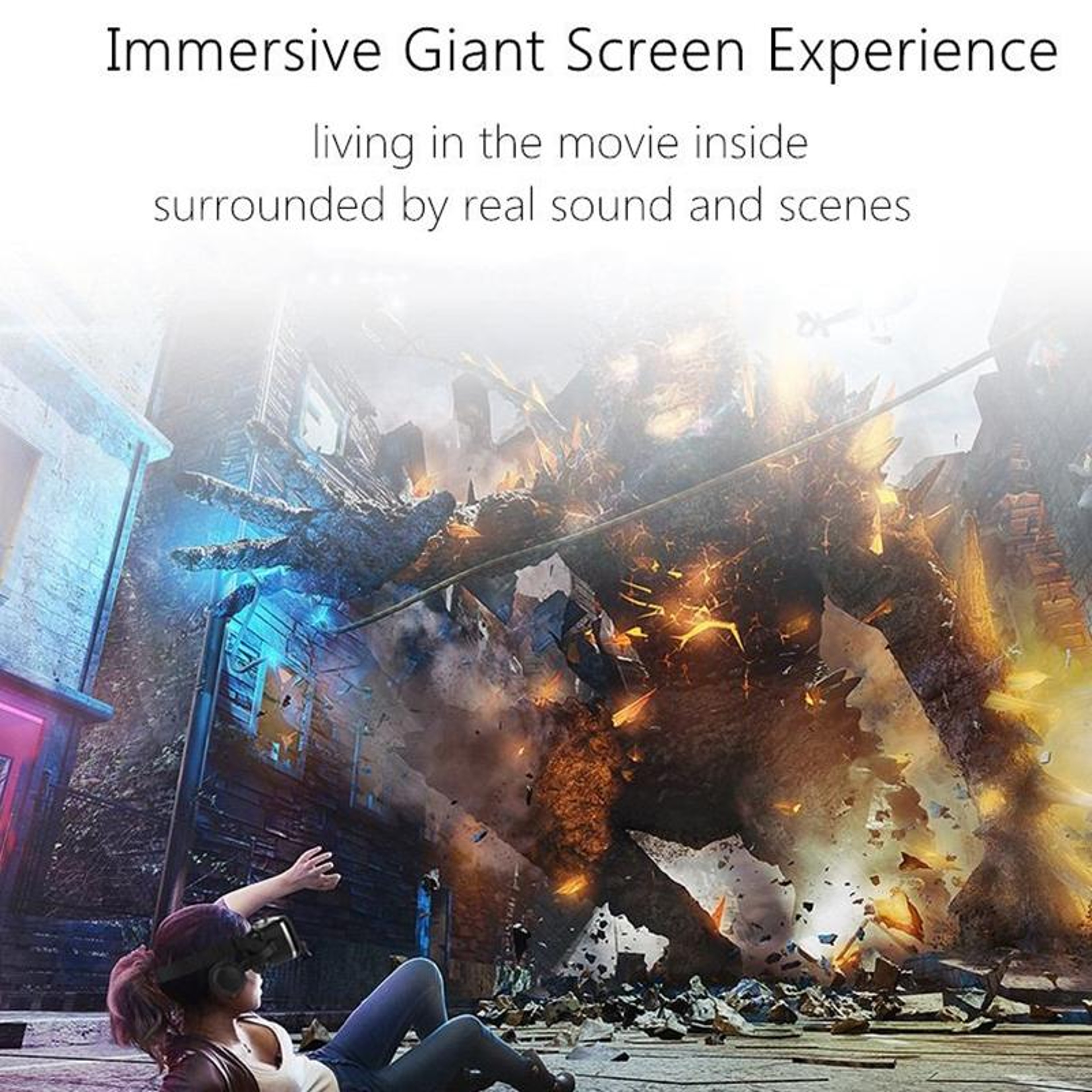 G04E VR Headset for Smartphone with HiFi Audio and Adjustable 3D Lenses – view 15