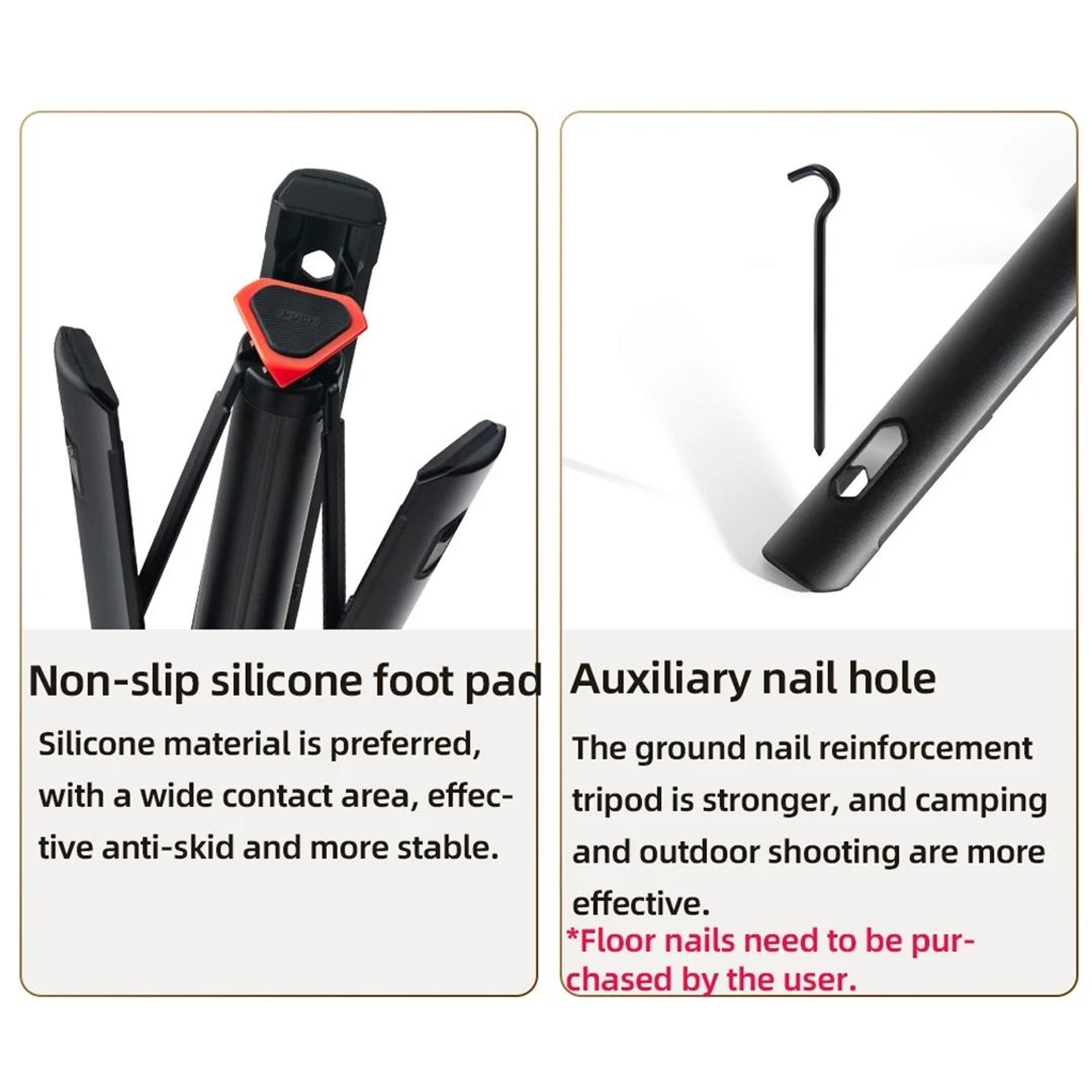 Bluetooth Selfie Stick Tripod with Remote and Floor Stand – view 8