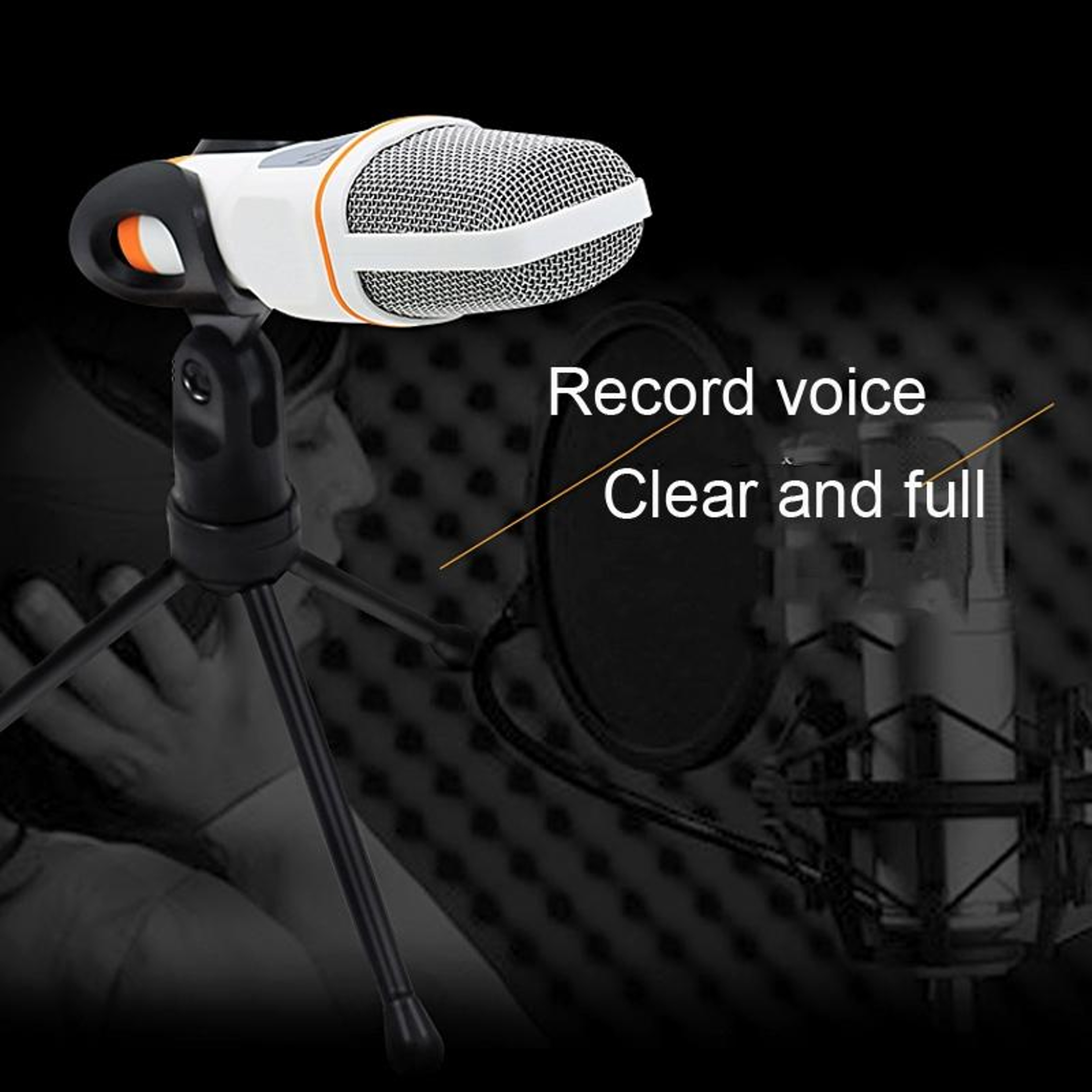 Condenser Microphone with Adjustable Tripod Stand for Recording, Streaming and Gaming – view 12
