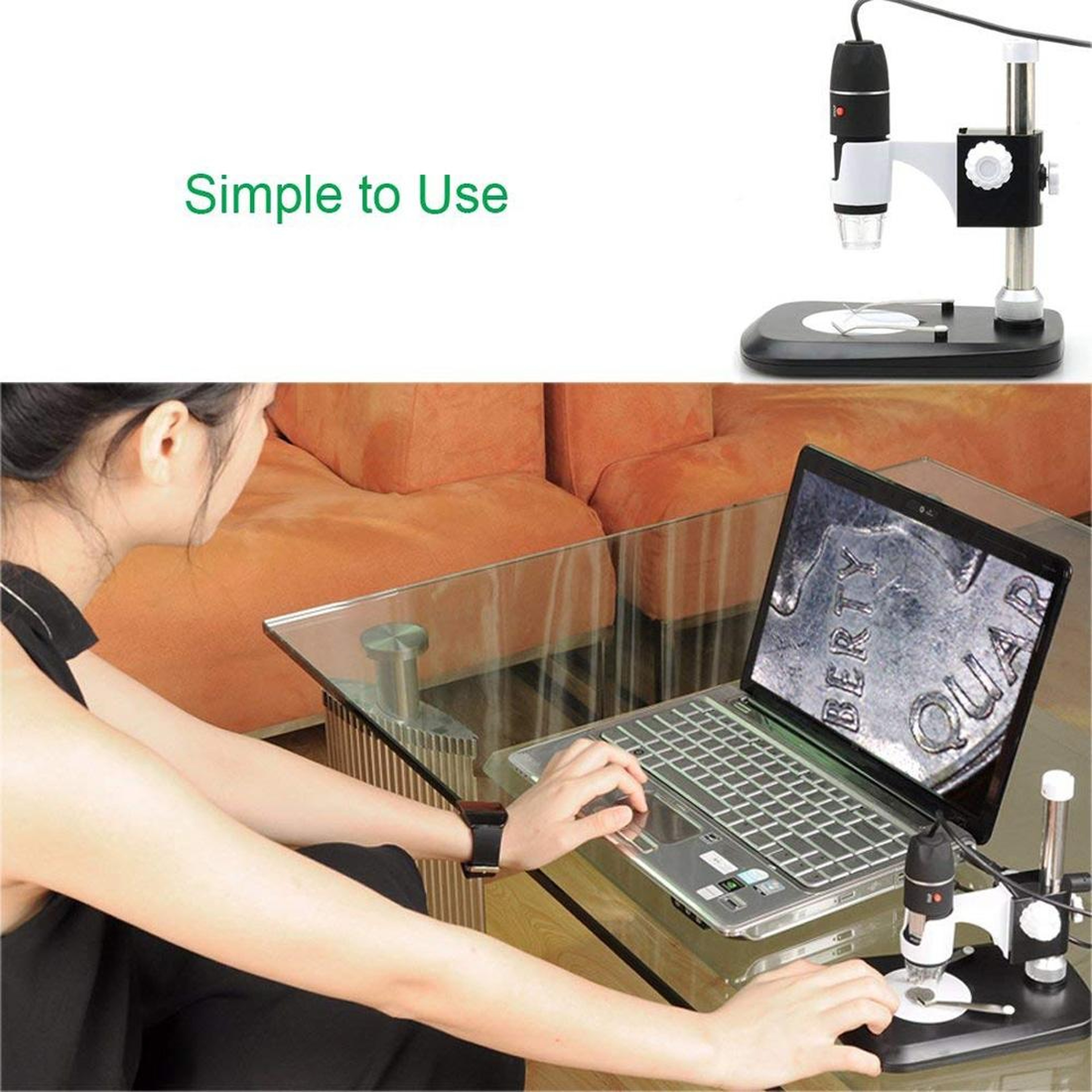 Digital Microscope With Adjustable LED Lighting And Professional Stand 8