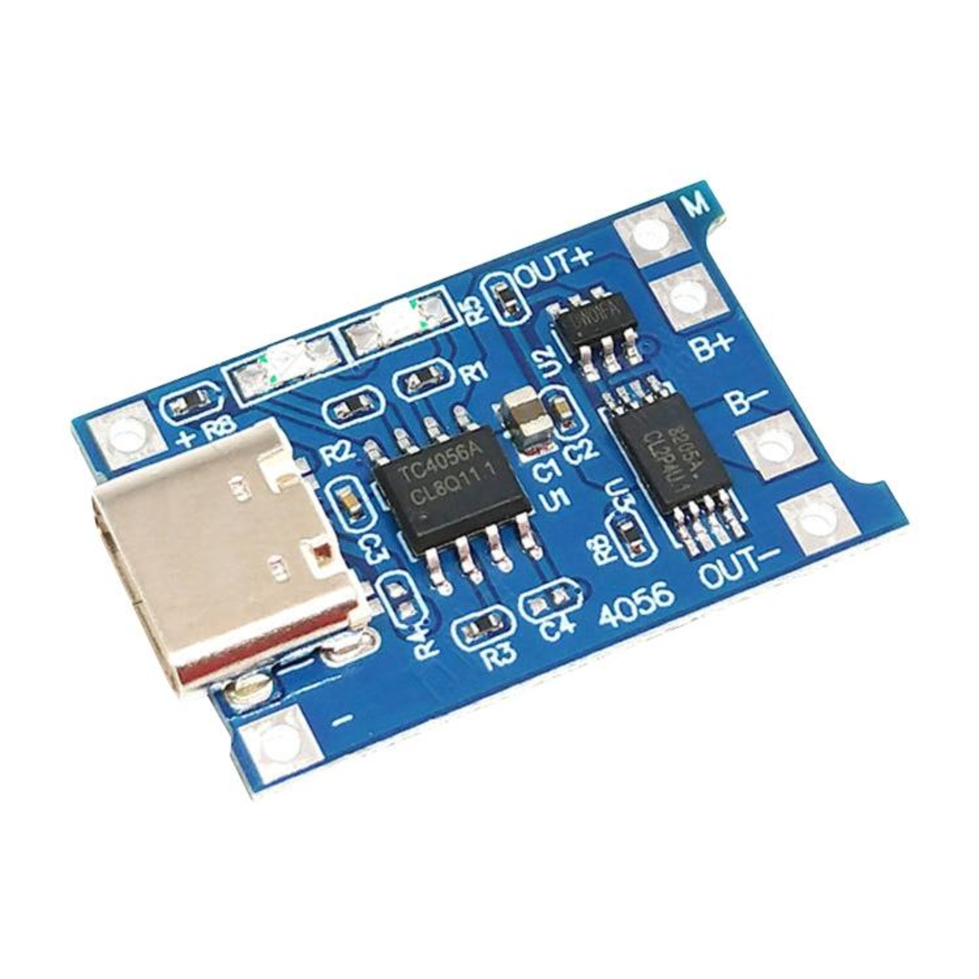 USB-C Lithium Battery Charger Module 1A with Protection for 3.7V Li-Ion and 18650 Batteries – view 1