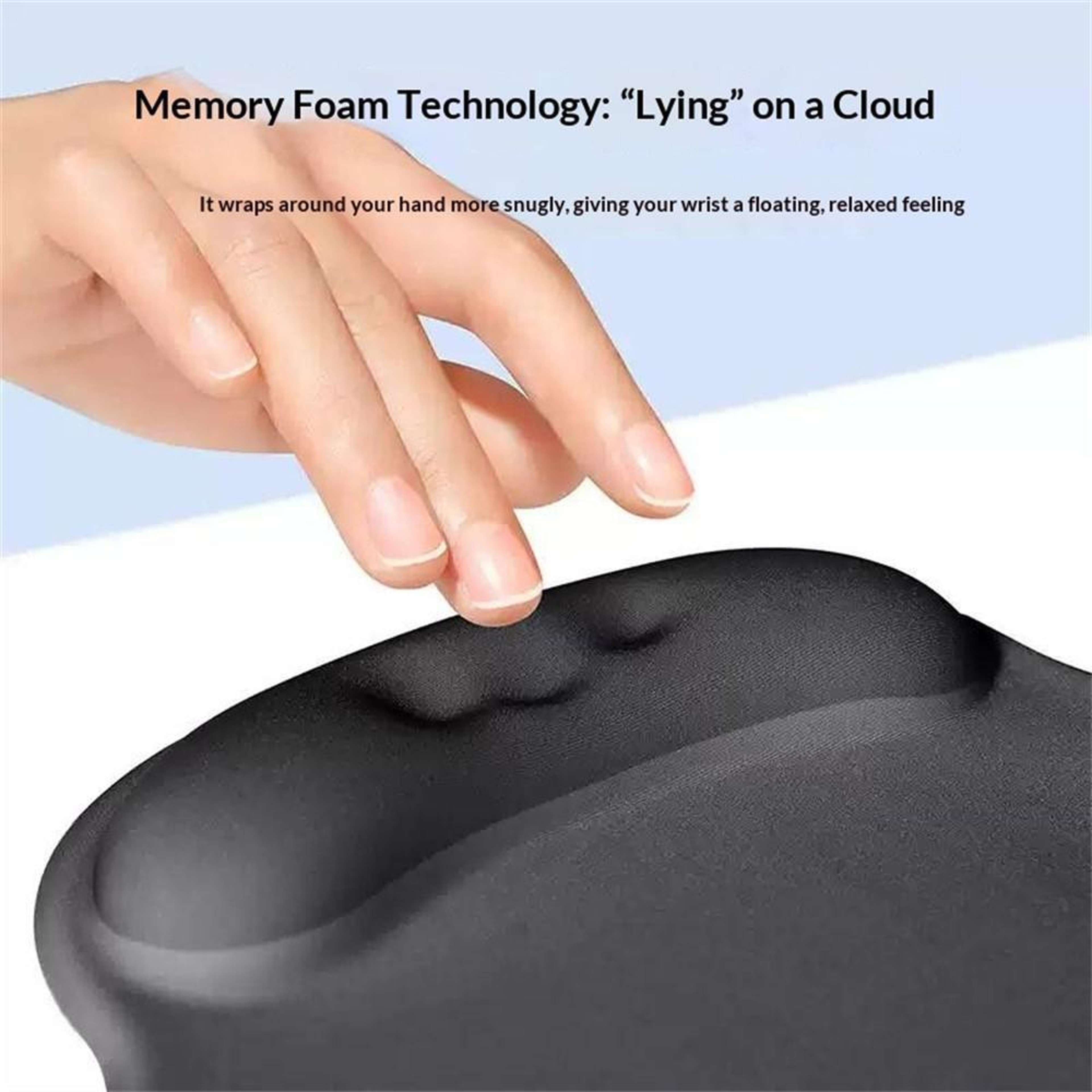 Ergonomic Mouse Pad with Memory Foam Wrist Rest and Anti-Slip Base – view 4