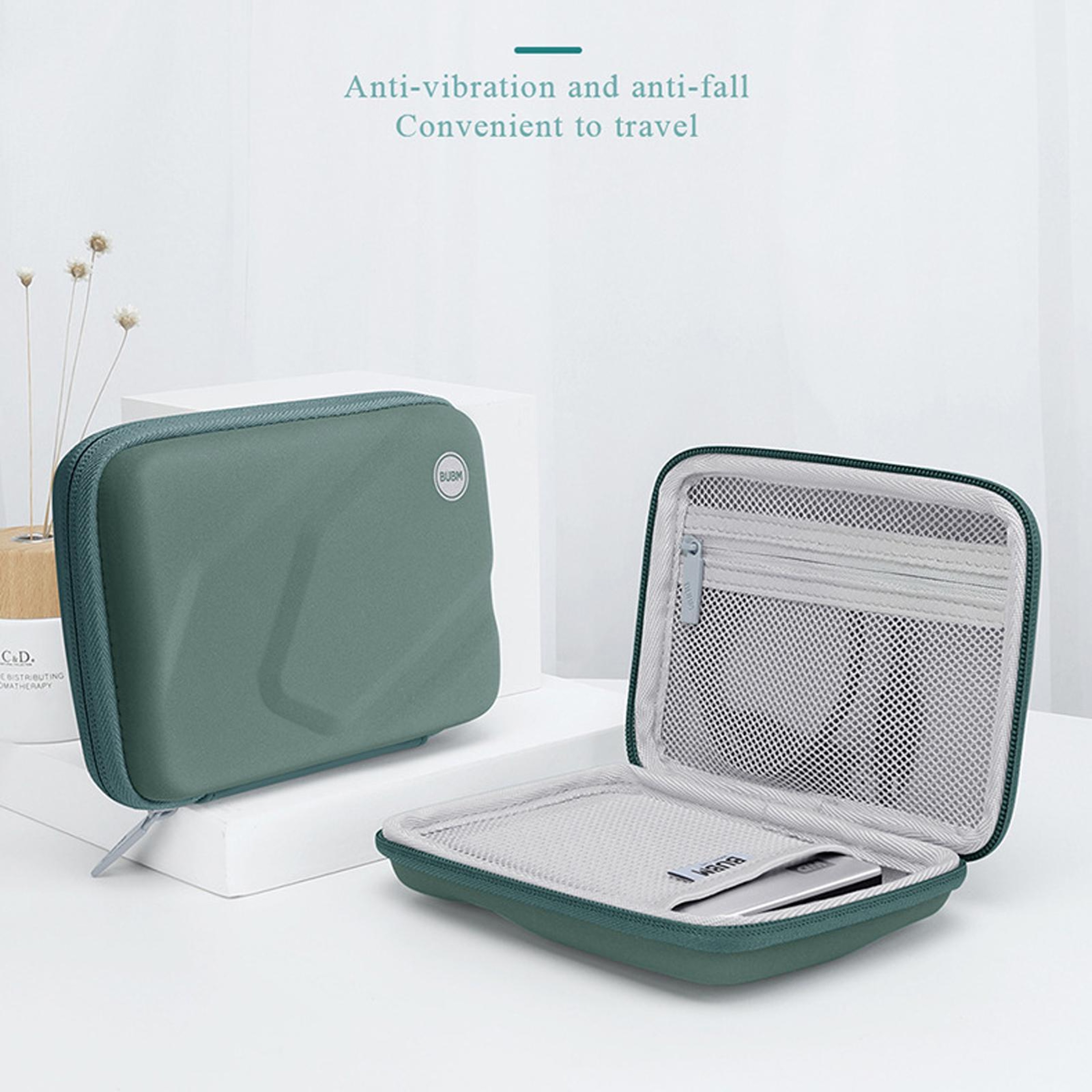 Shockproof External Hard Drive Case with EVA Hard Shell and Cable Organizer – view 2