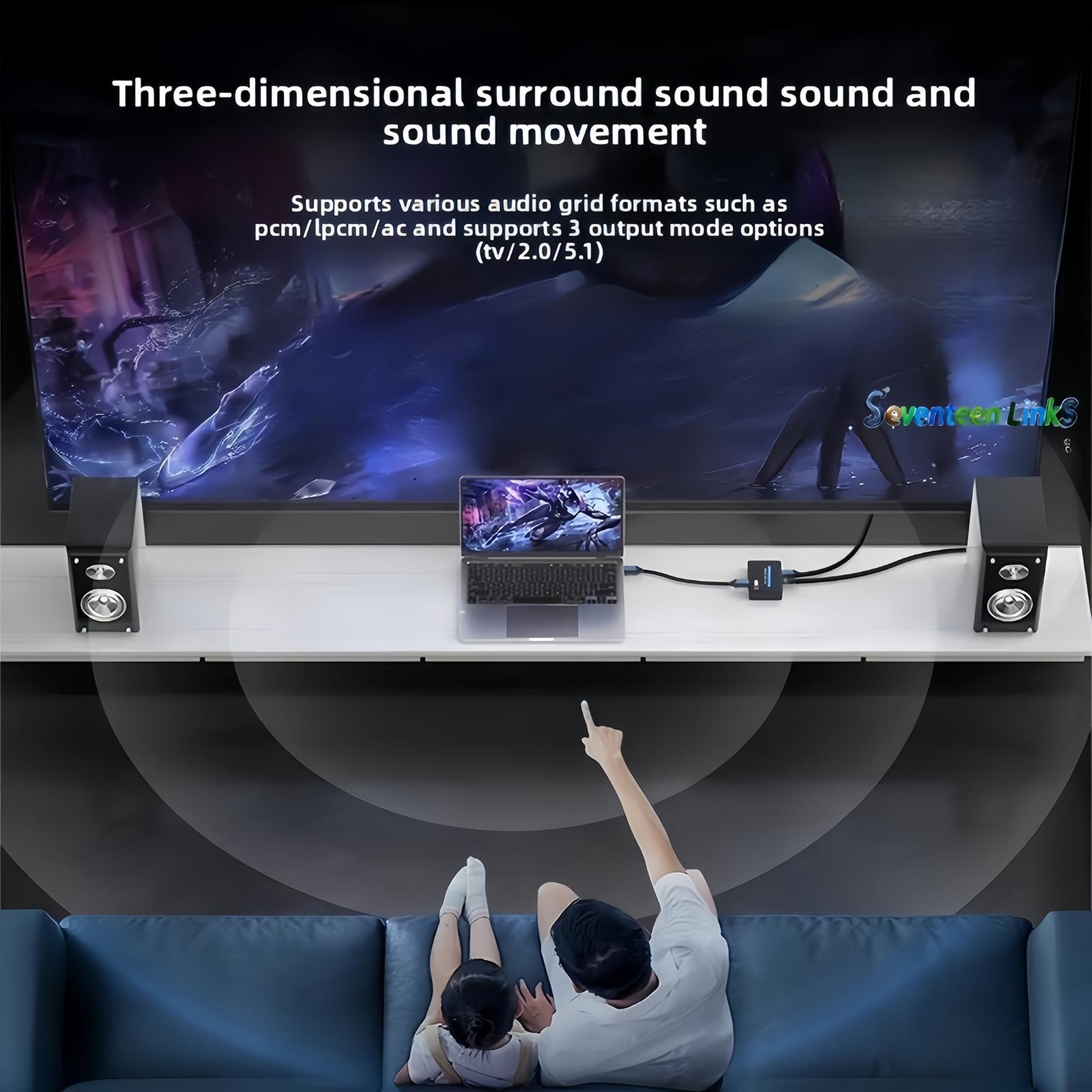 4K 60Hz HDMI Audio Extractor with ARC, Optical SPDIF and 3.5mm Audio – view 8