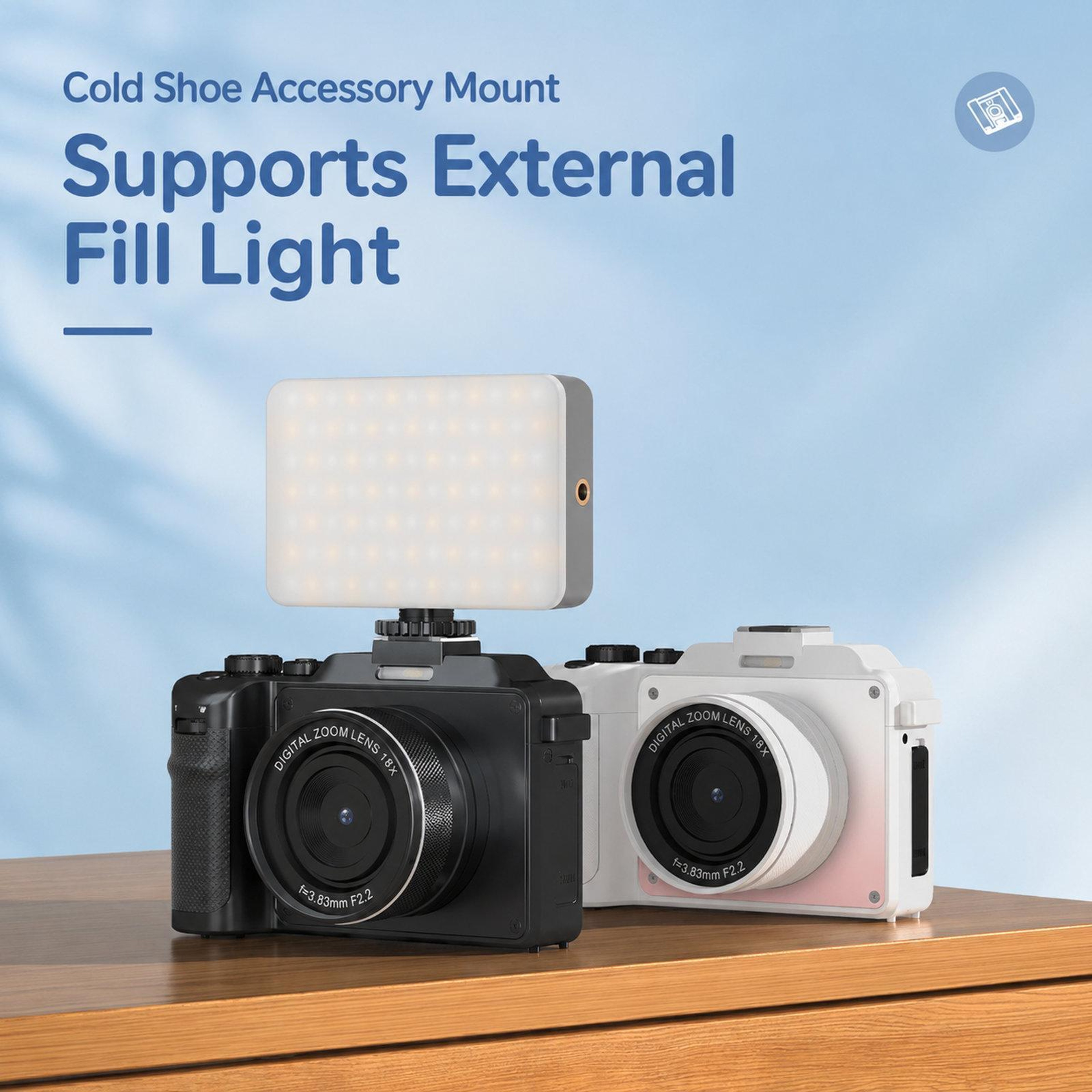 80MP 8K Vlogging Camera With WiFi Dual Lens Autofocus And 18X Zoom 7