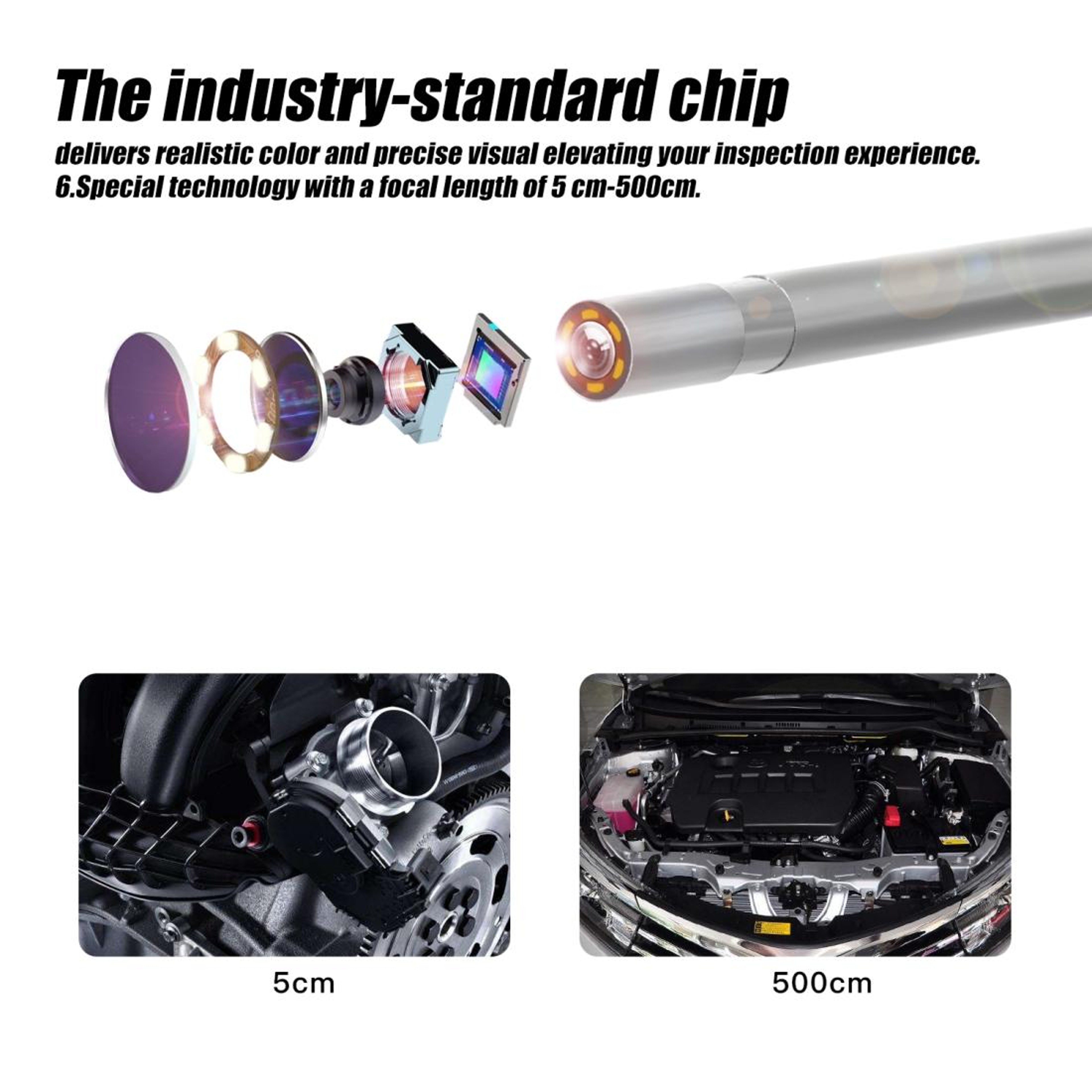 39mm 1080P WiFi Endoscope Camera With IP67 Waterproof Lens 3
