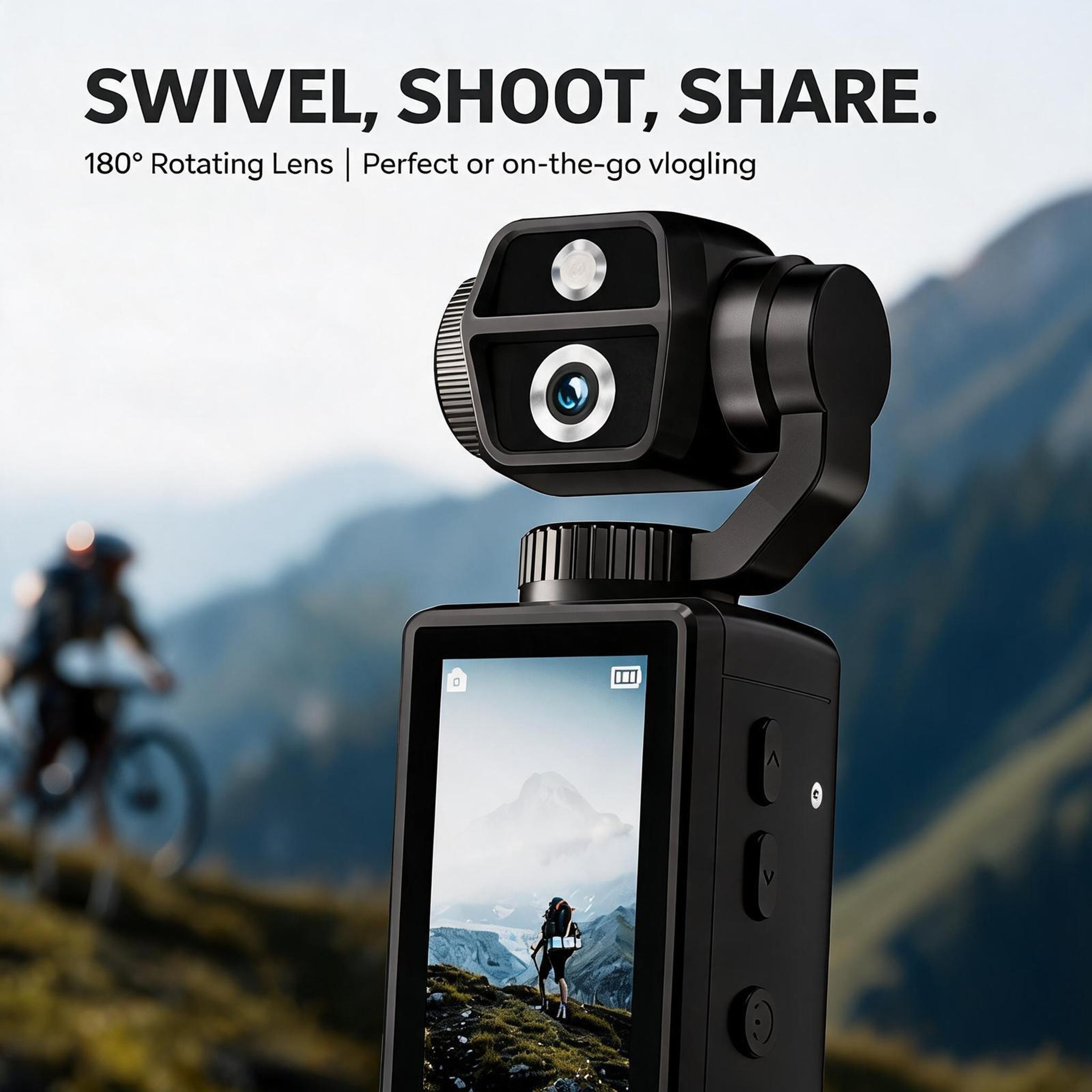 Q9 4K Vlogging Camera With 2Inch Touch Screen 5MP Autofocus  180 Rotation 1