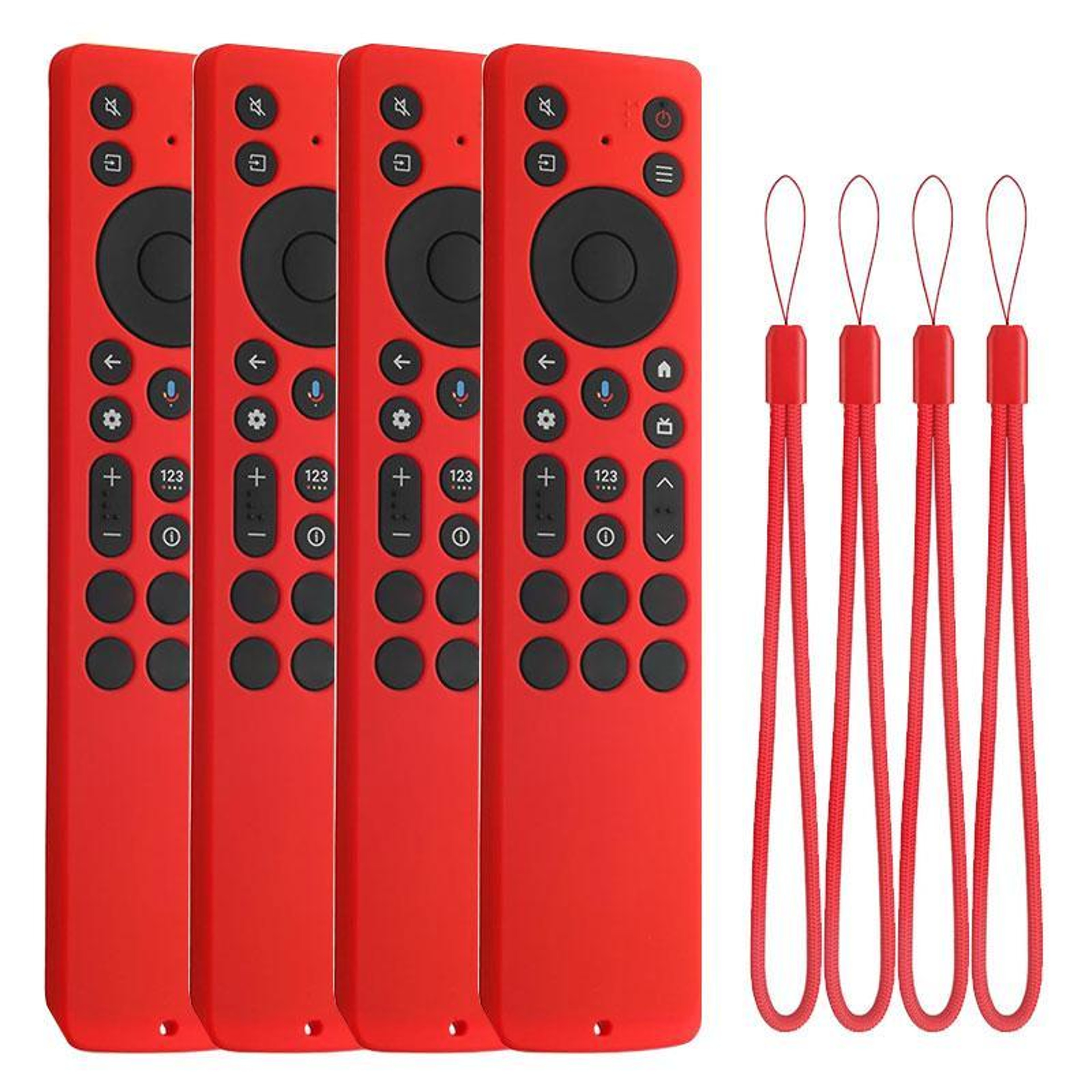 TCL Remote Cover 4PCS Silicone Protective Cases With Straps 0