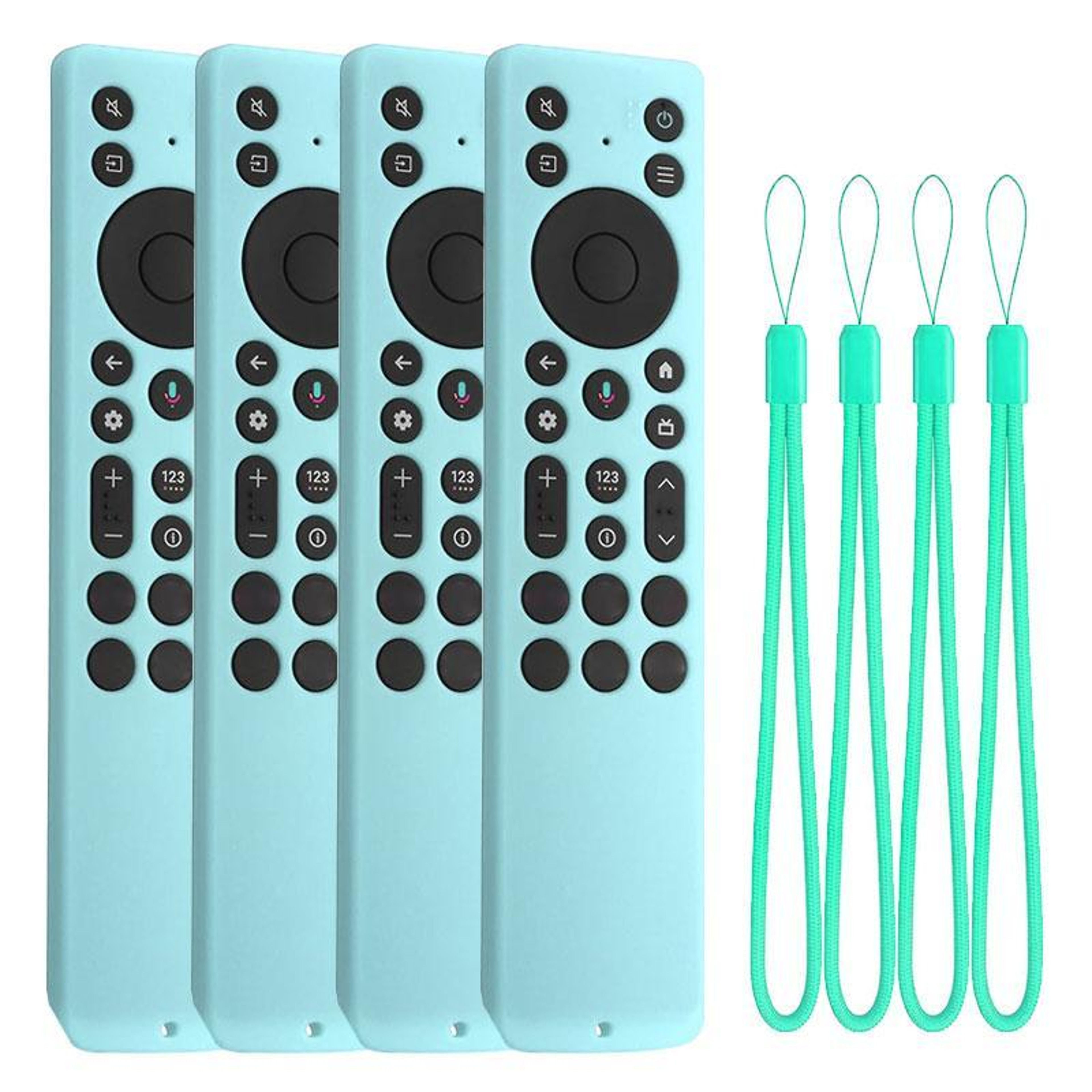 TCL Remote Cover 4PCS Silicone Protective Cases With Straps 10