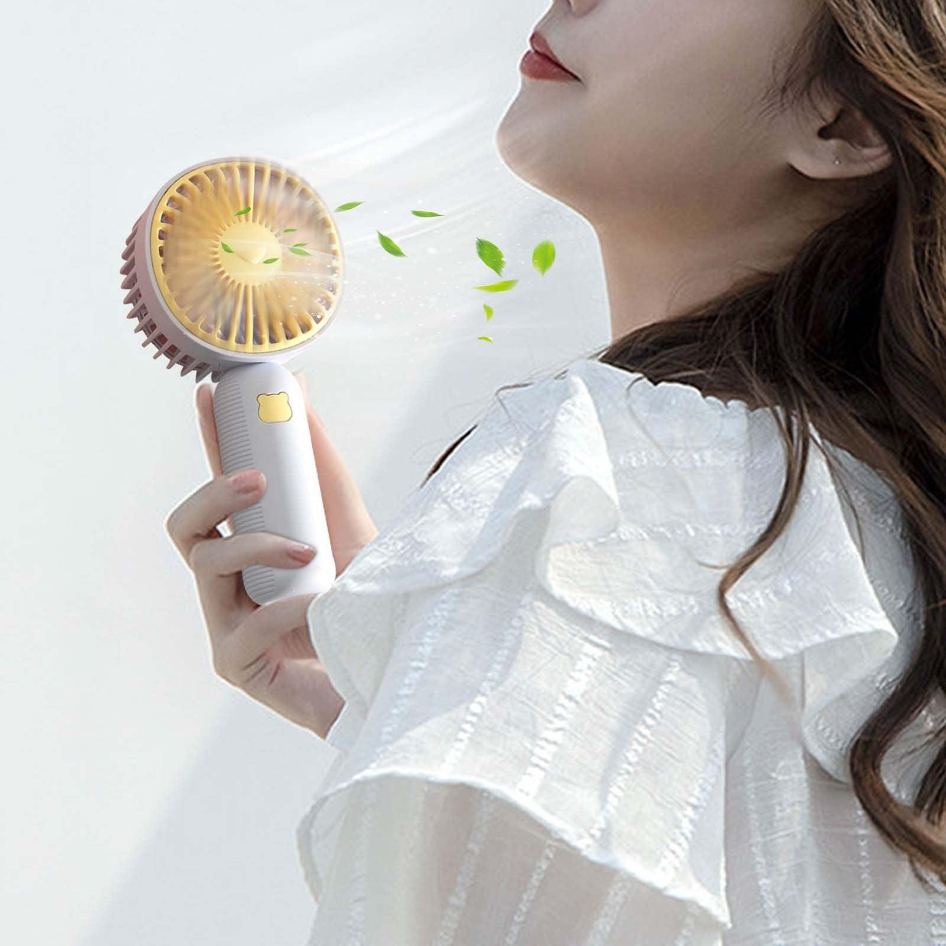 Portable Handheld Fan And Mini Desk Fan With USB Rechargeable Battery 6