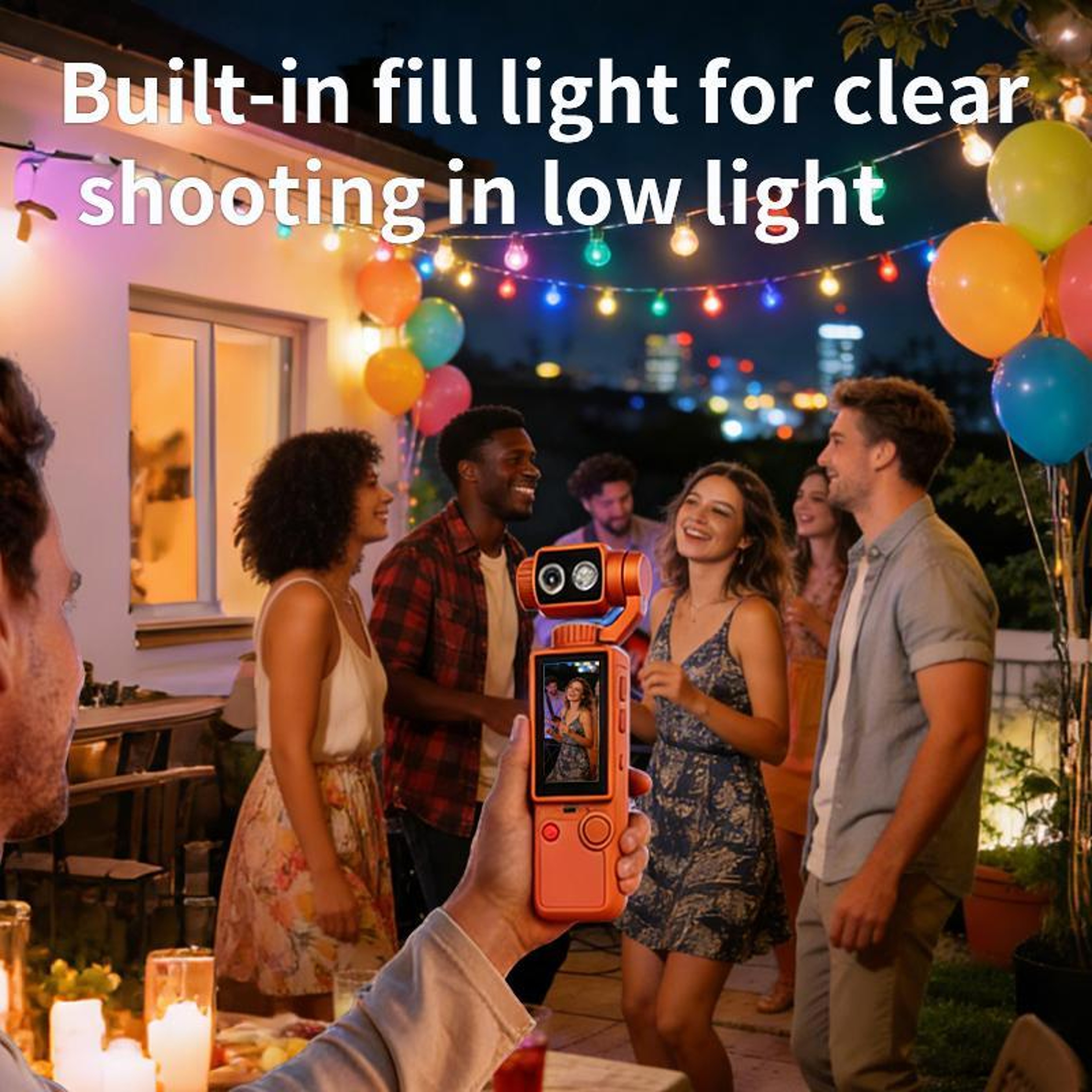 Q8 4K Portable Camera With 2Inch Touch Screen Autofocus And Fill Light 8
