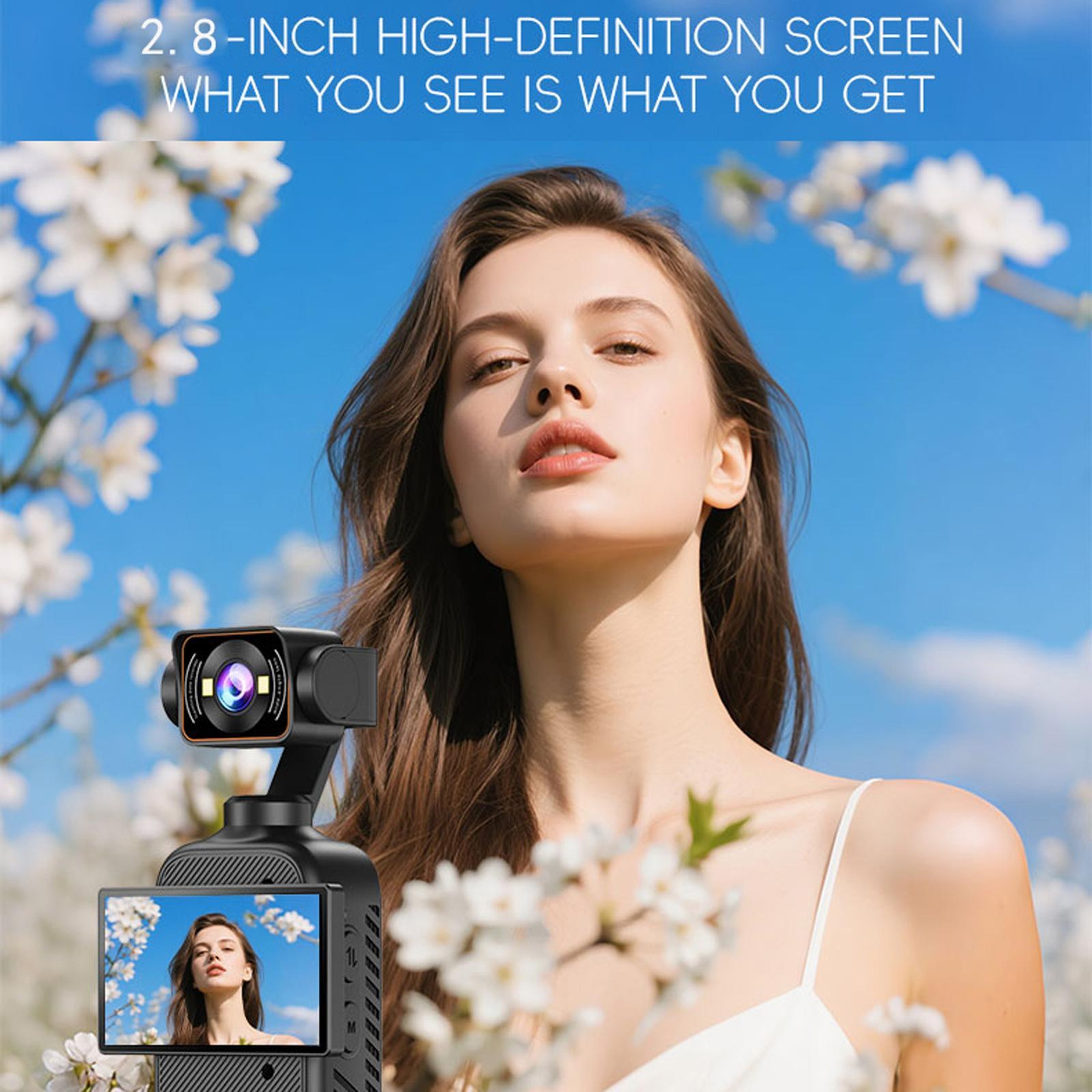 1080P HD Action Camera With 270 Rotating Lens And Autofocus 3