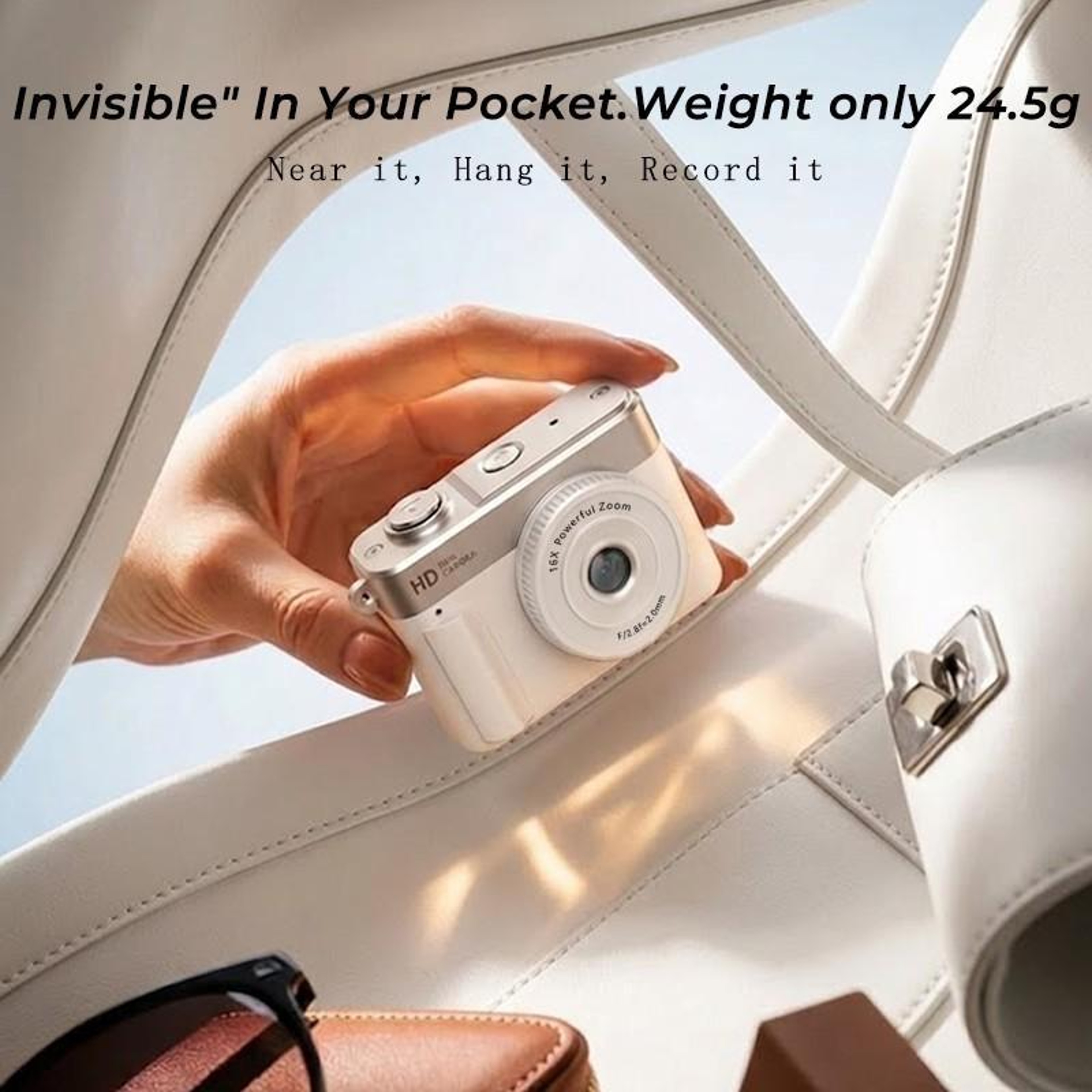 S3 1080P Mini Camera with 16X Zoom, Pocket Camera for Travel and Everyday Moments – view 8