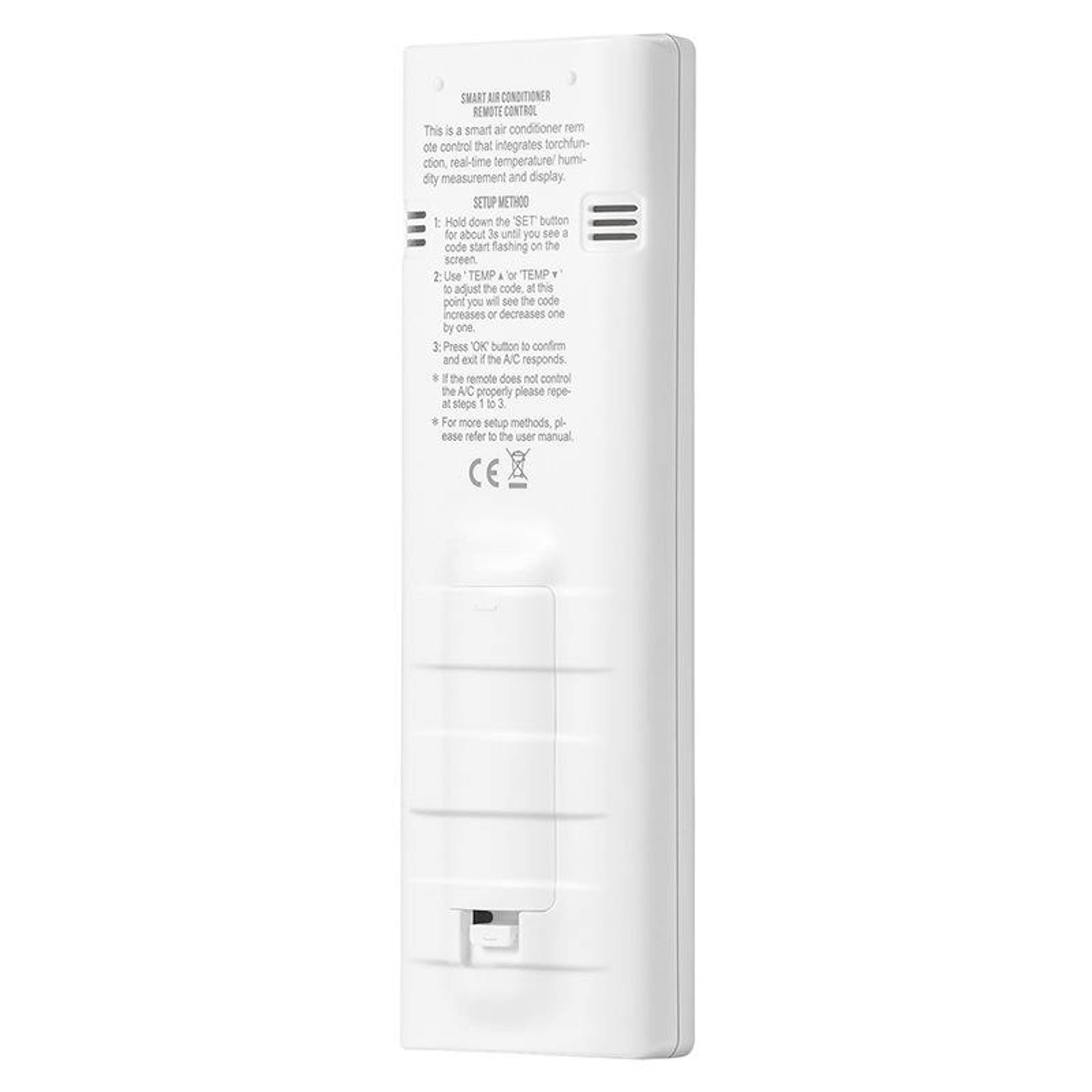 Universal AC Remote Control with Large Backlit LCD and Memory – view 2