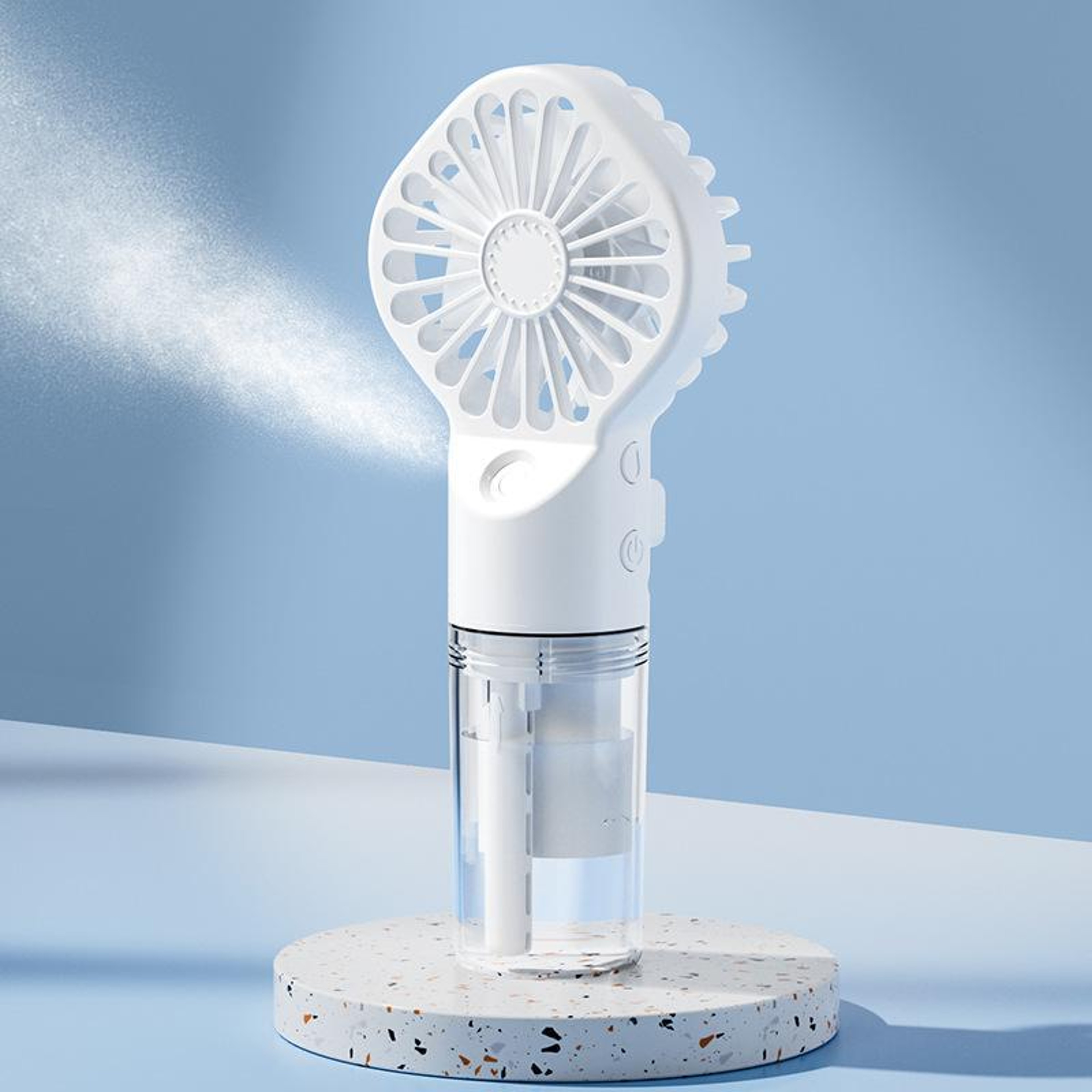 Portable Handheld Misting Fan with Nano Mist, 4 Speeds and USB-C Rechargeable Cooling – view 15