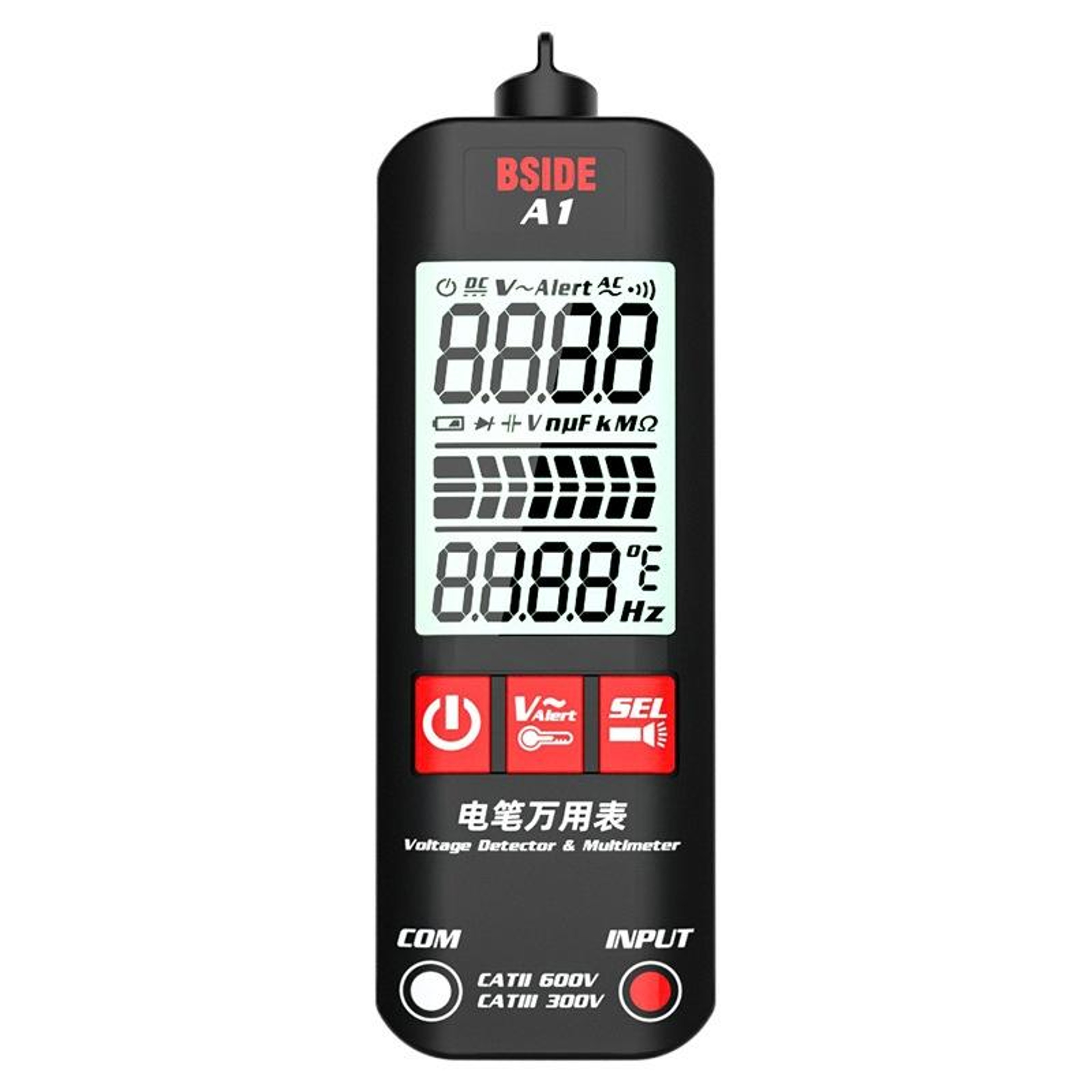 Smart Digital Multimeter with NCV Voltage Detector and Auto-Ranging Electrical Tester – view 2