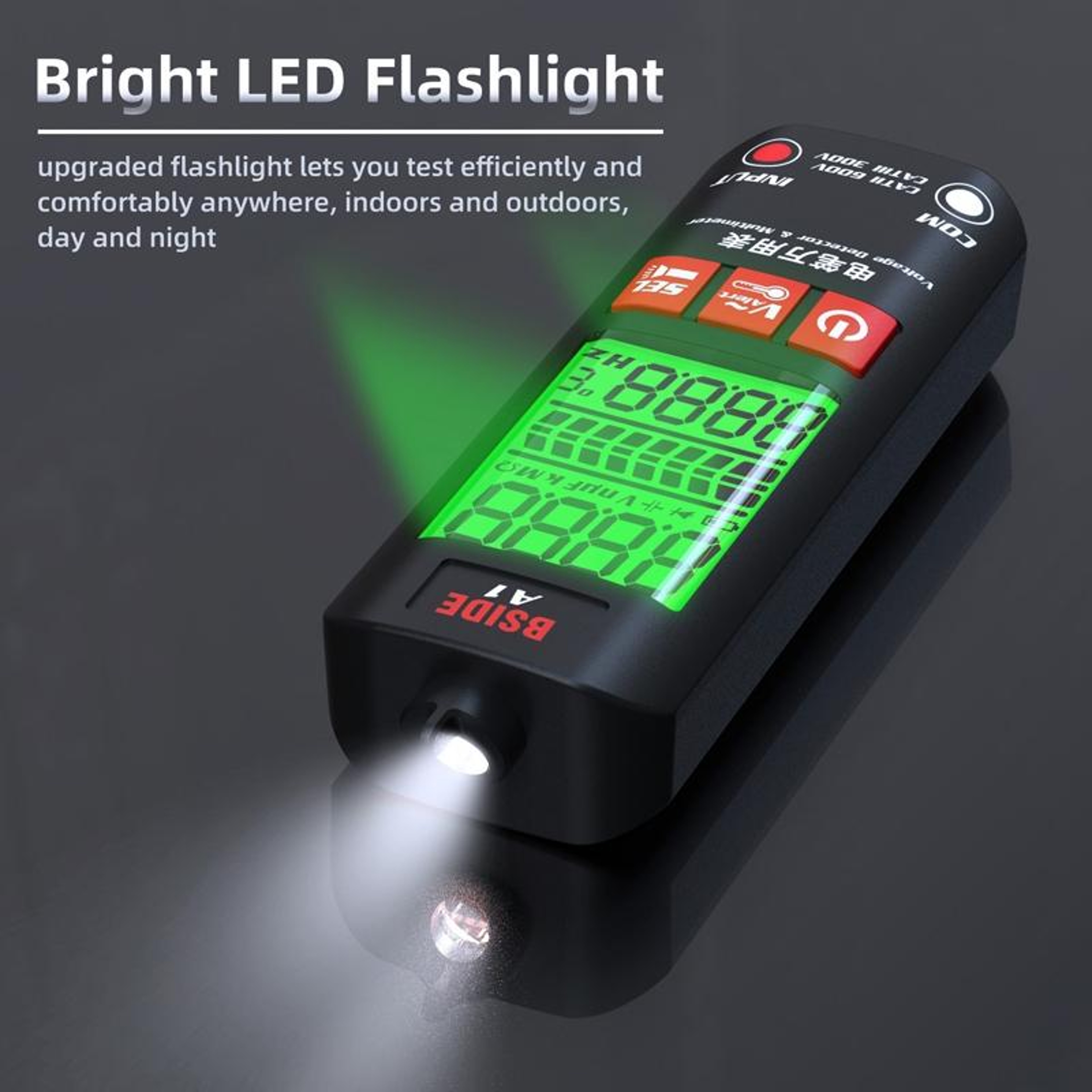 Smart Digital Multimeter with NCV Voltage Detector and Auto-Ranging Electrical Tester – view 6