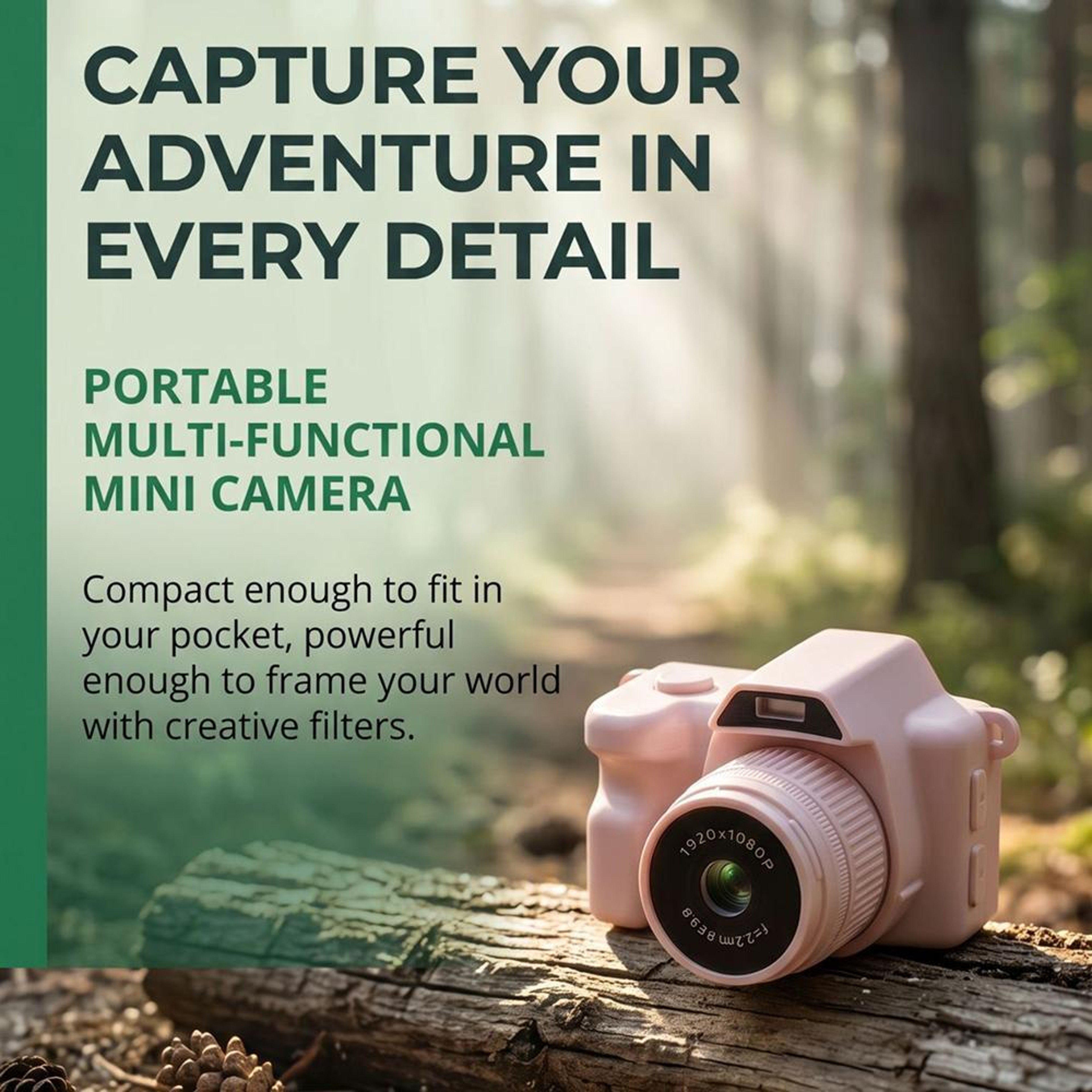 L300 2MP Mini Action Camera with 1.47-Inch Screen and Loop Recording – view 11