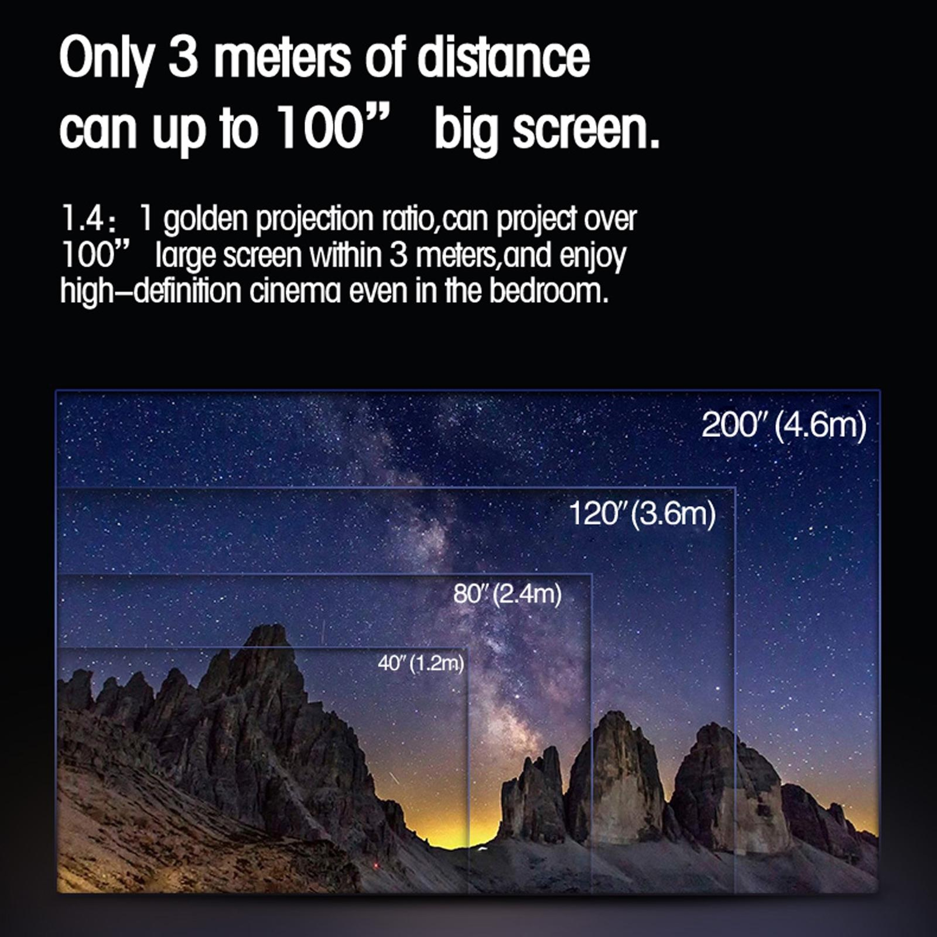 T10 1080P Projector With Android 220 Inch Display And 3600 Lumens 8