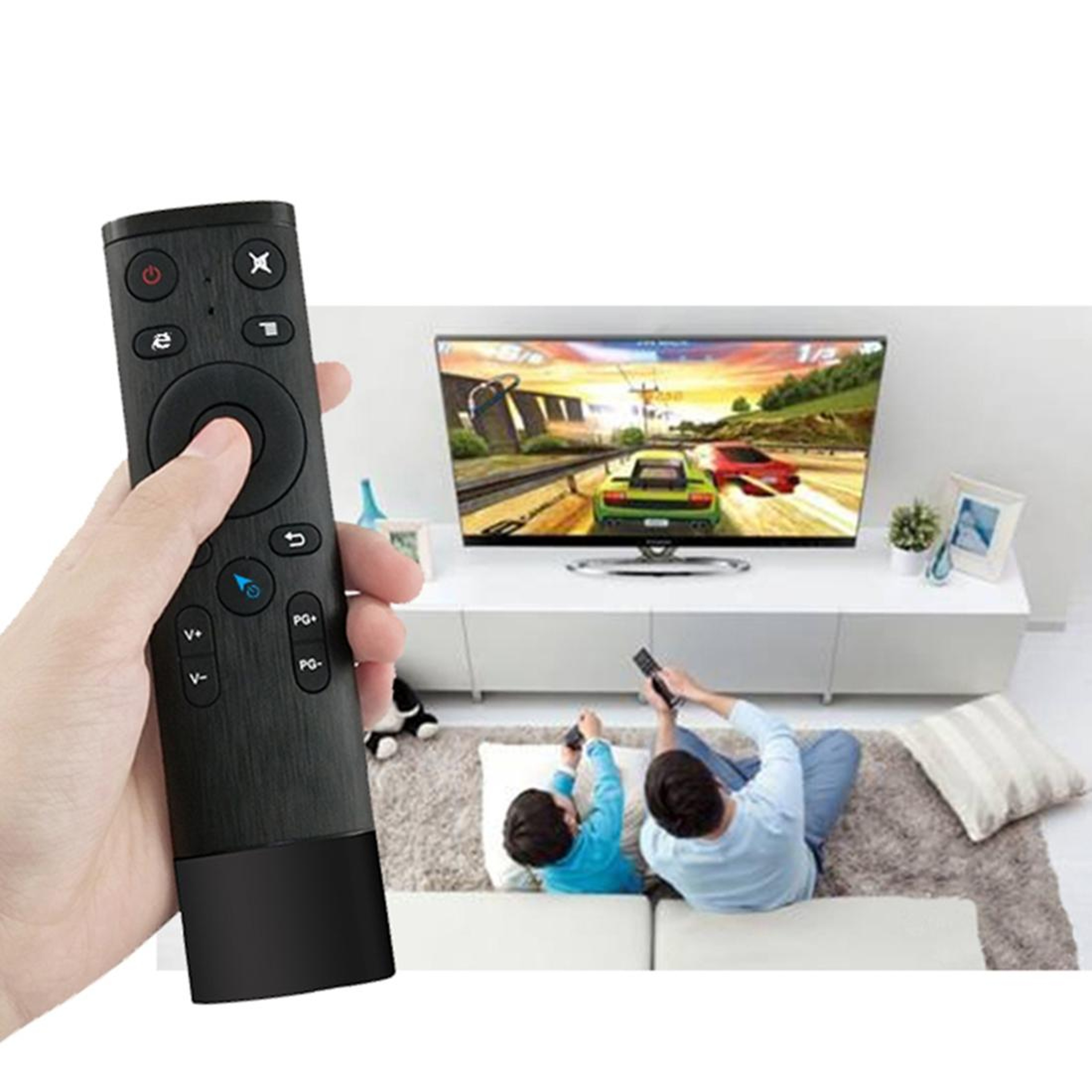 Wireless Air Mouse Remote for Smart TV, Android TV Box and PC – view 1