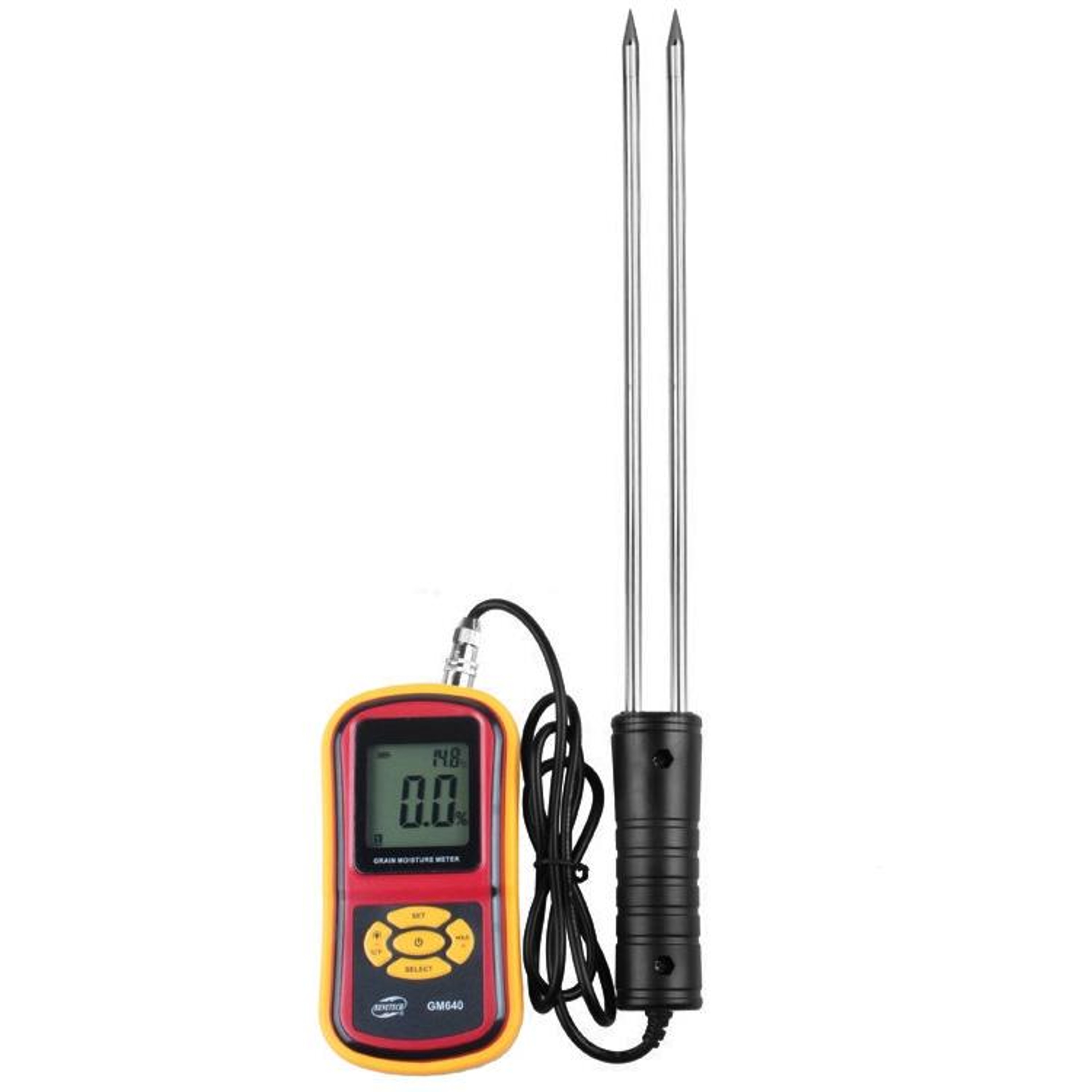GM640 Digital Grain Moisture Meter With Temperature Tester And LCD Display 1