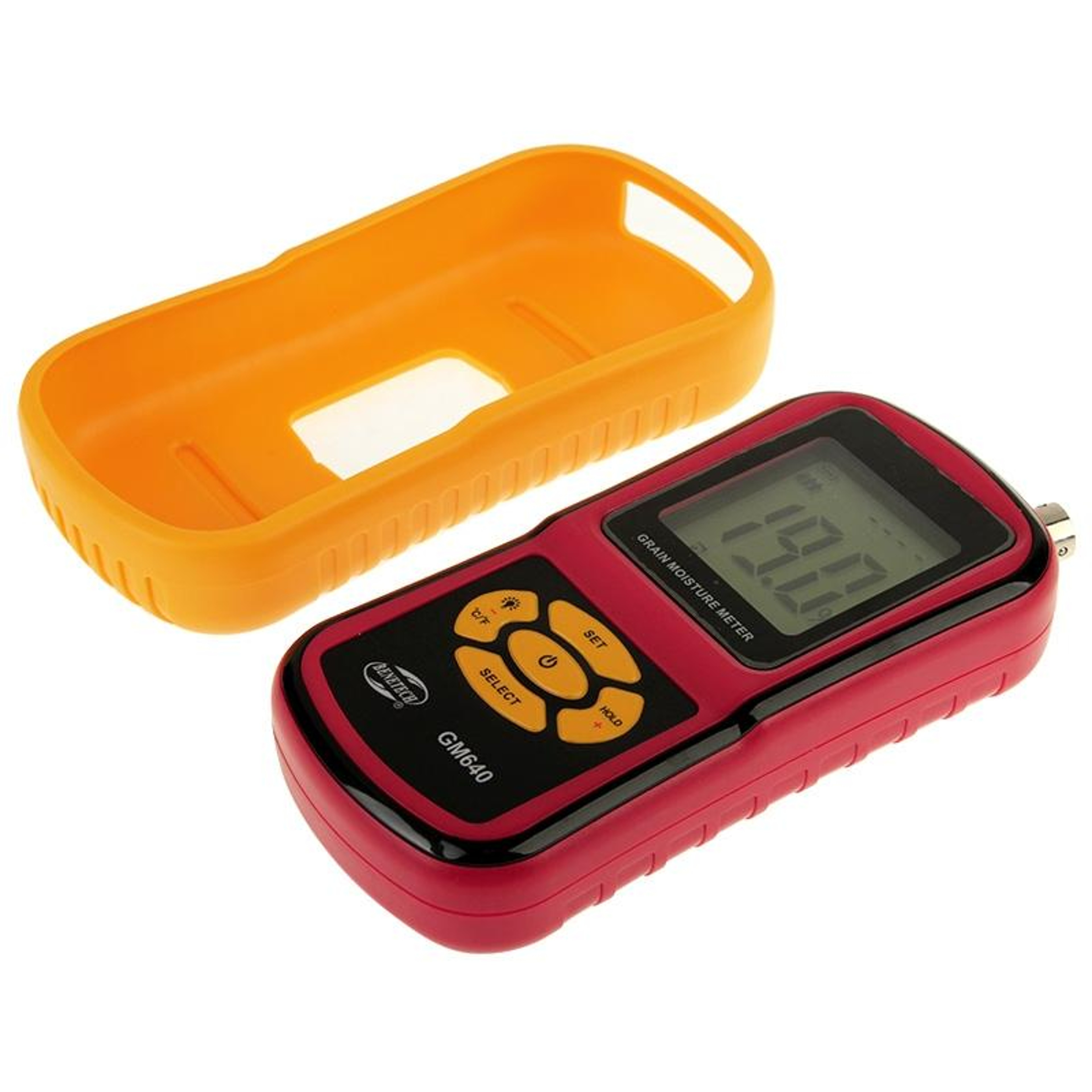 GM640 Digital Grain Moisture Meter With Temperature Tester And LCD Display 4