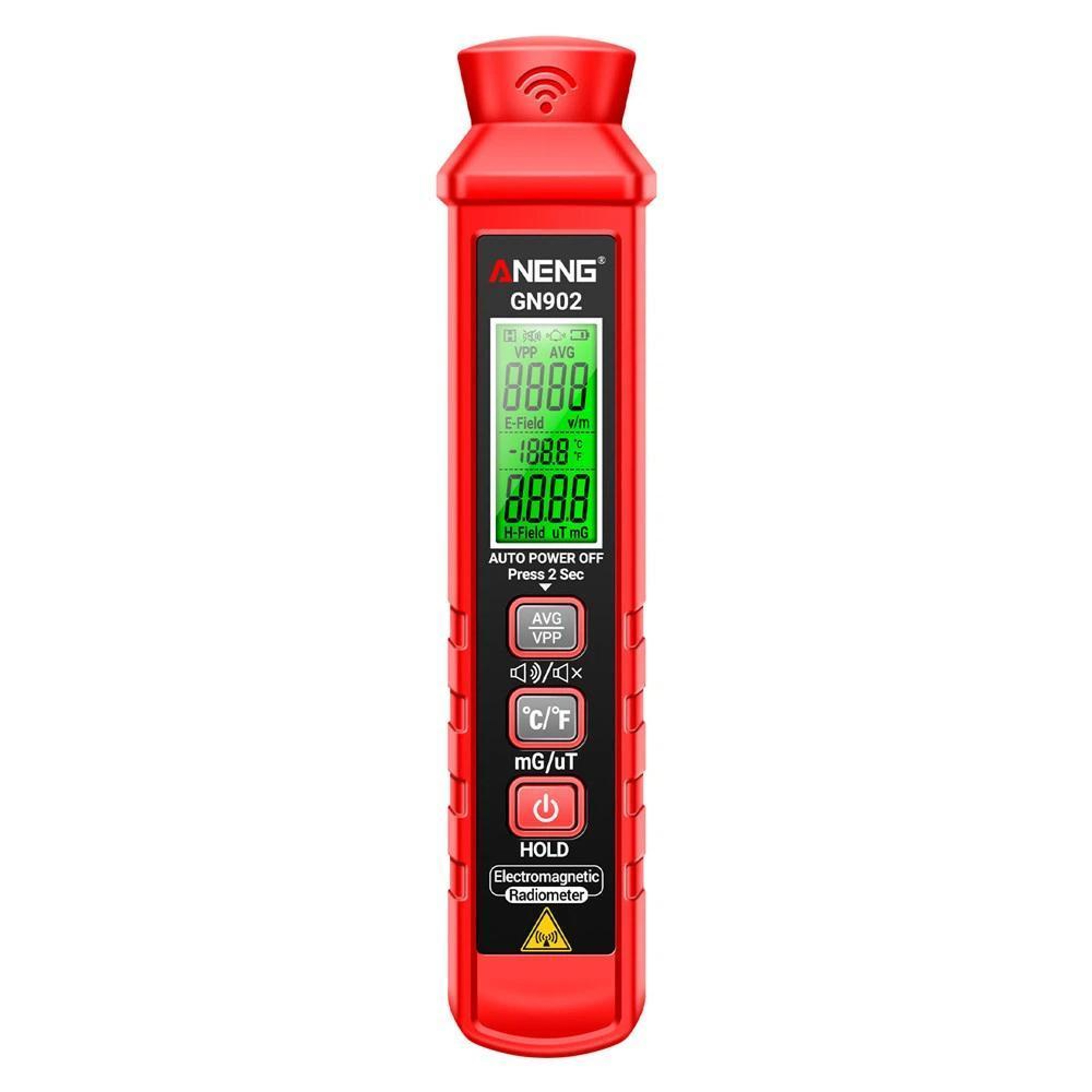 EMF Meter and Electromagnetic Radiation Detector with Electric & Magnetic Field Testing – view 1