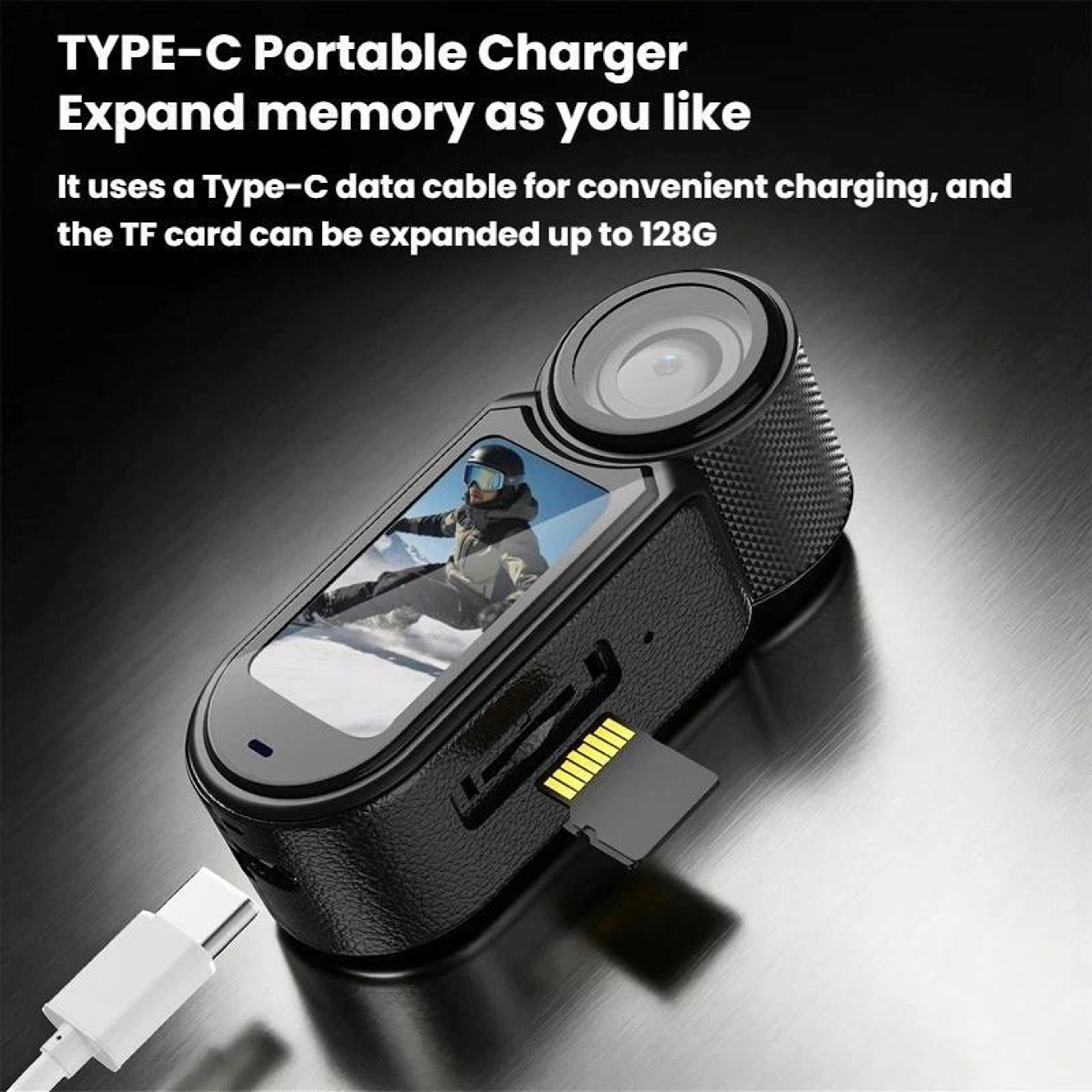 Mini Action Camera with Magnetic Neck Mount, WiFi and Image Stabilization – view 12