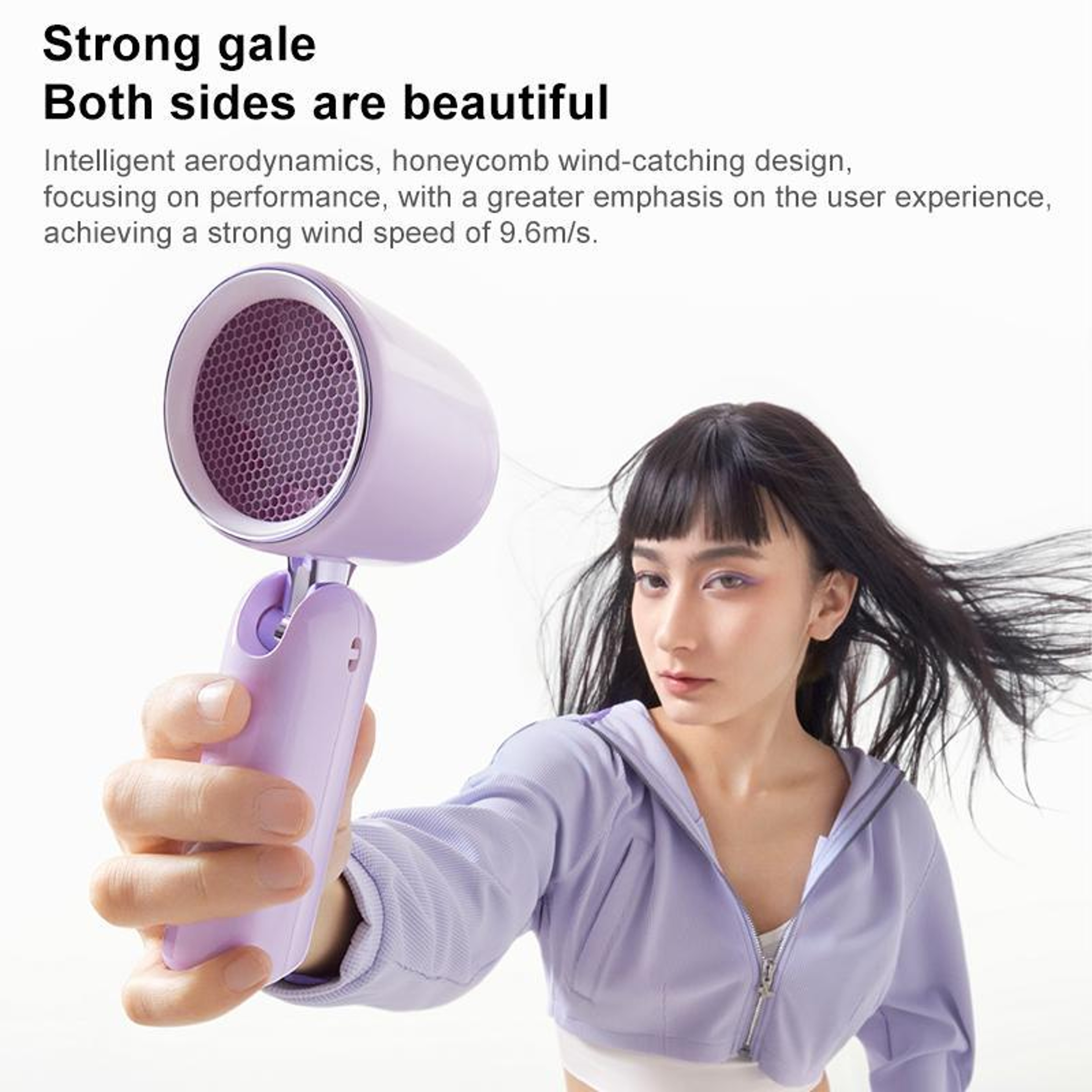 M03 Plus Rechargeable Handheld Fan With Digital Display 7