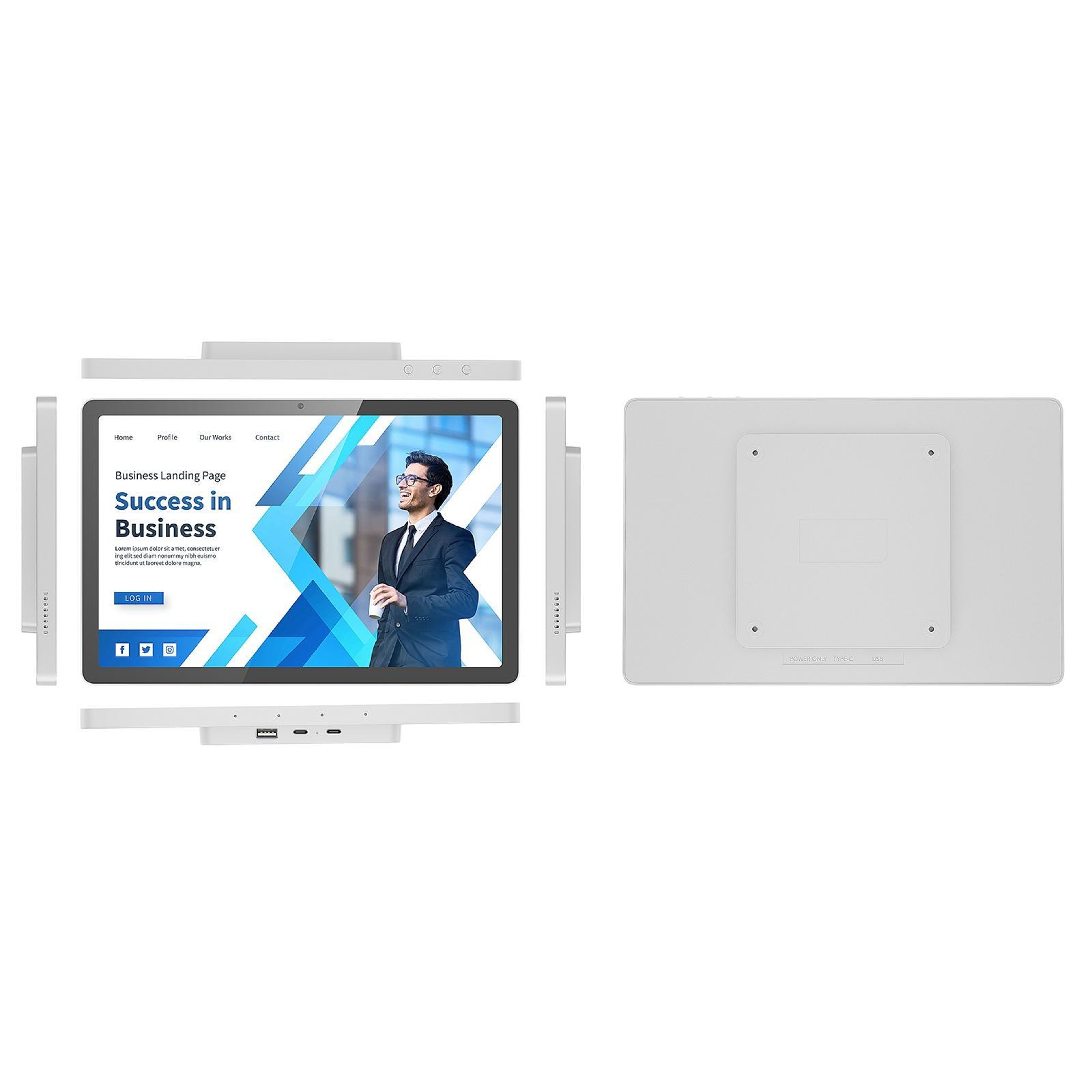 1095 Inch Digital Signage Display With Android 14 Touchscreen And 5MP Camera 2