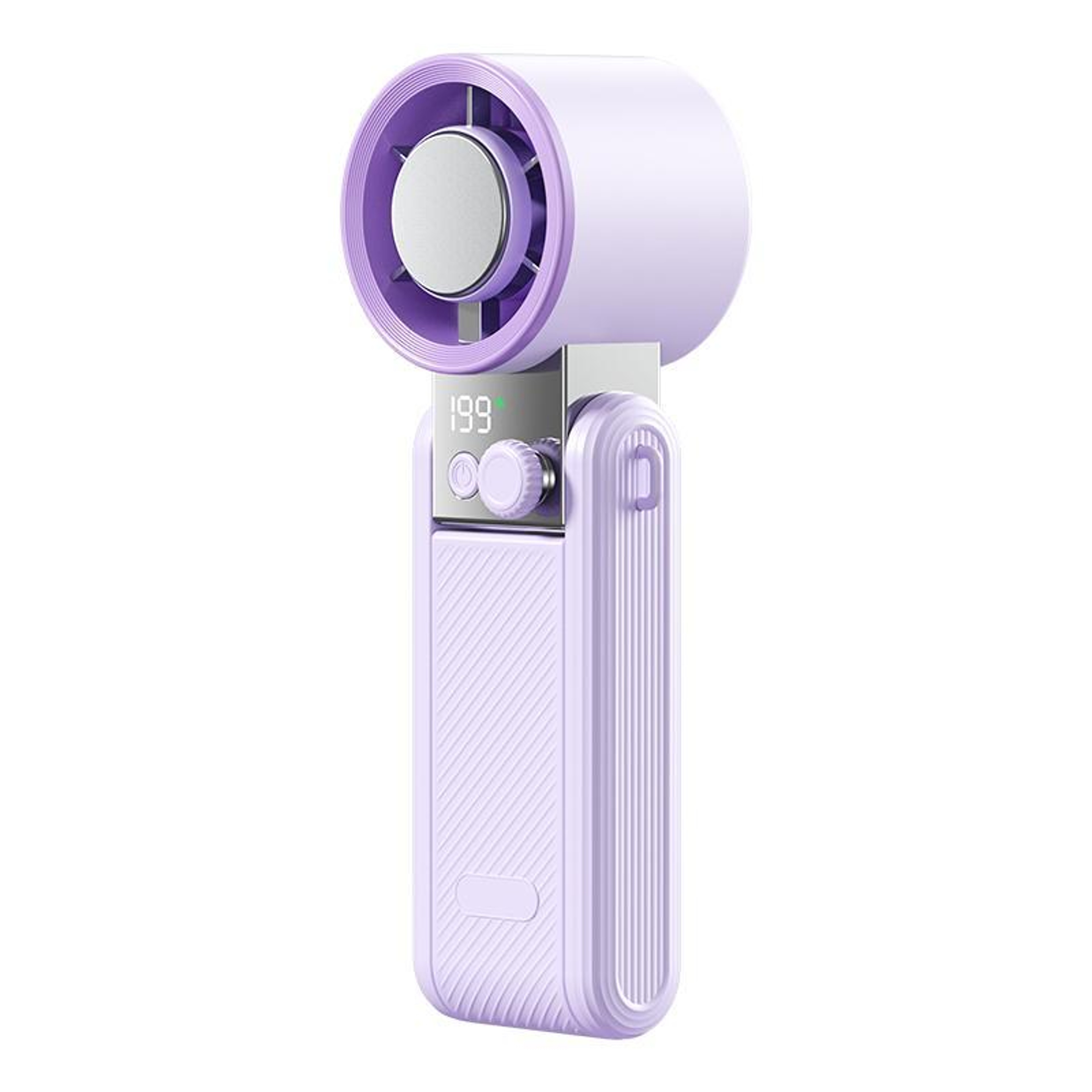 199Speed Portable Handheld Fan With Digital Display 0