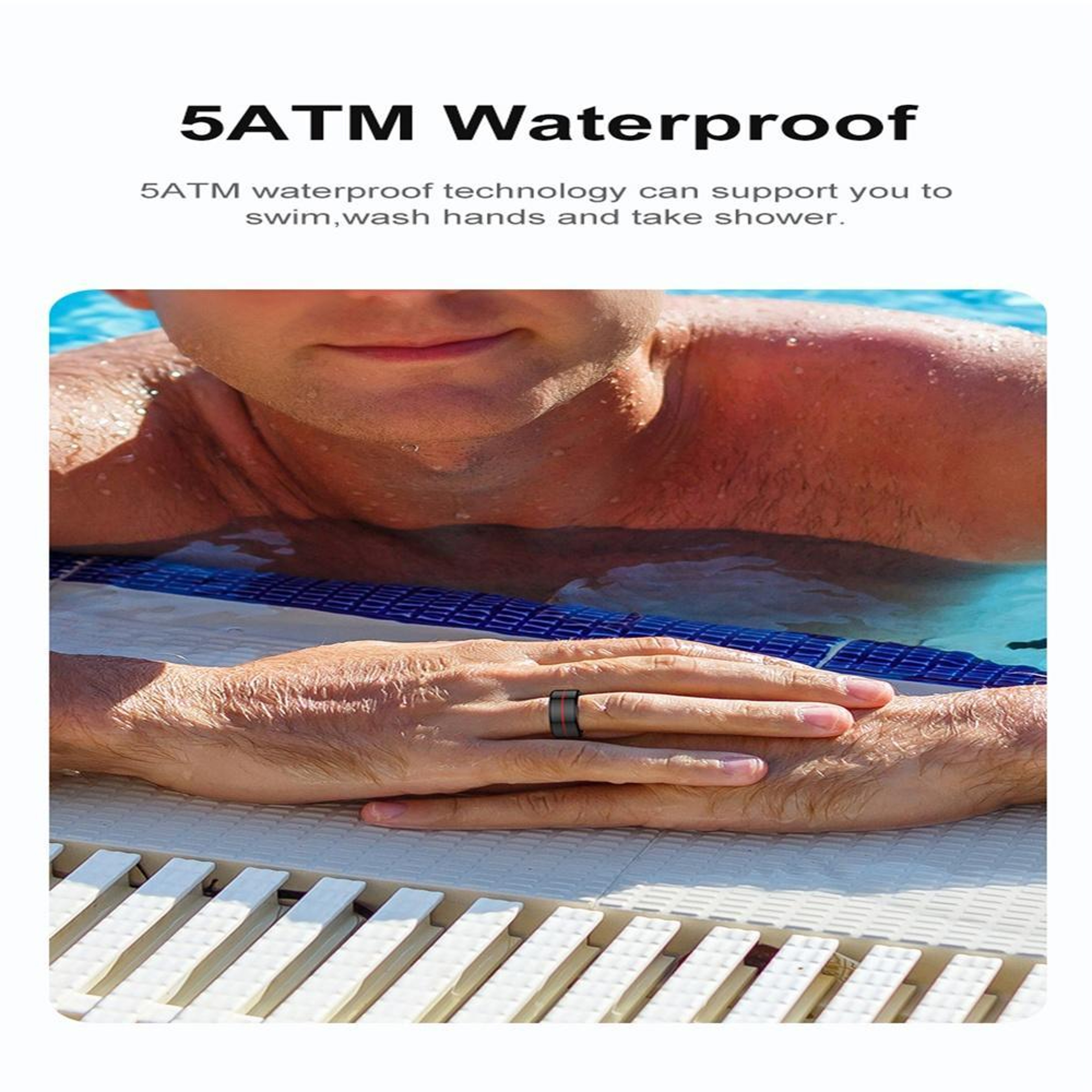 R04 Smart Ring Size 9 With Heart Rate Monitor Sleep Tracking And 5ATM Waterproof Design 7