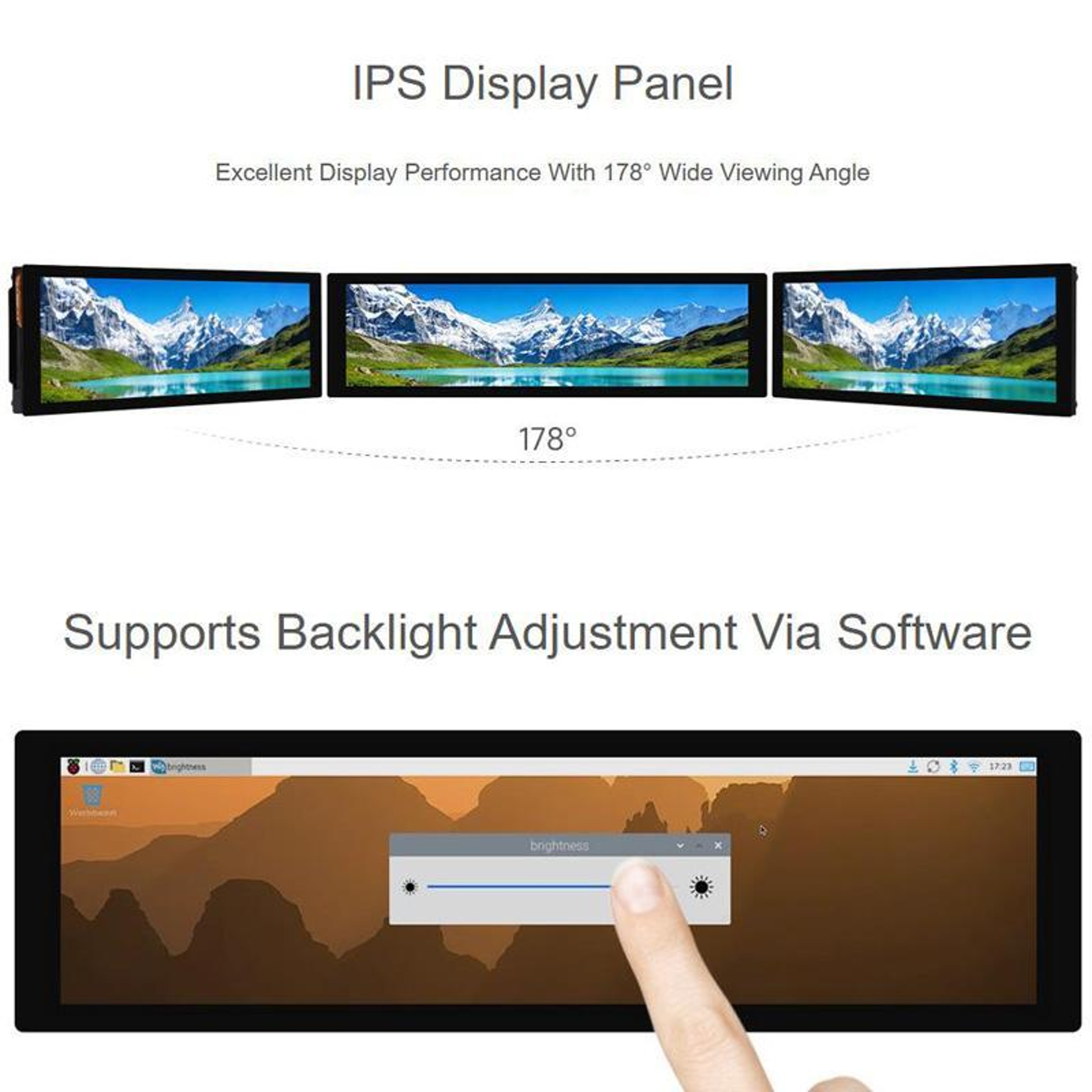 8.8 Inch DSI Capacitive Touch Display 10-Point IPS Screen – view 4