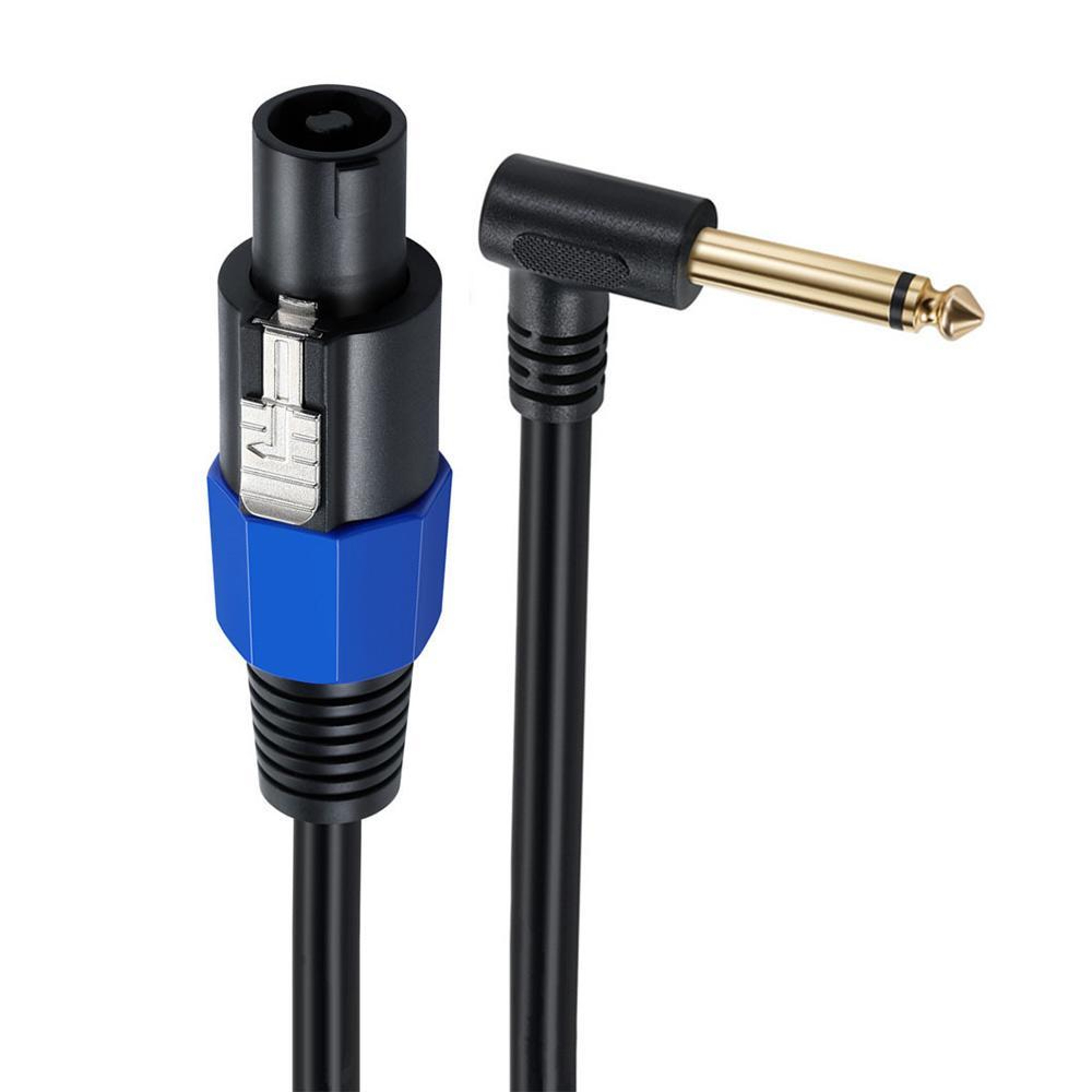 Speakon to 1/4 Speaker Cable 50cm Right Angle TS Amplifier Adapter with Lock – view 2