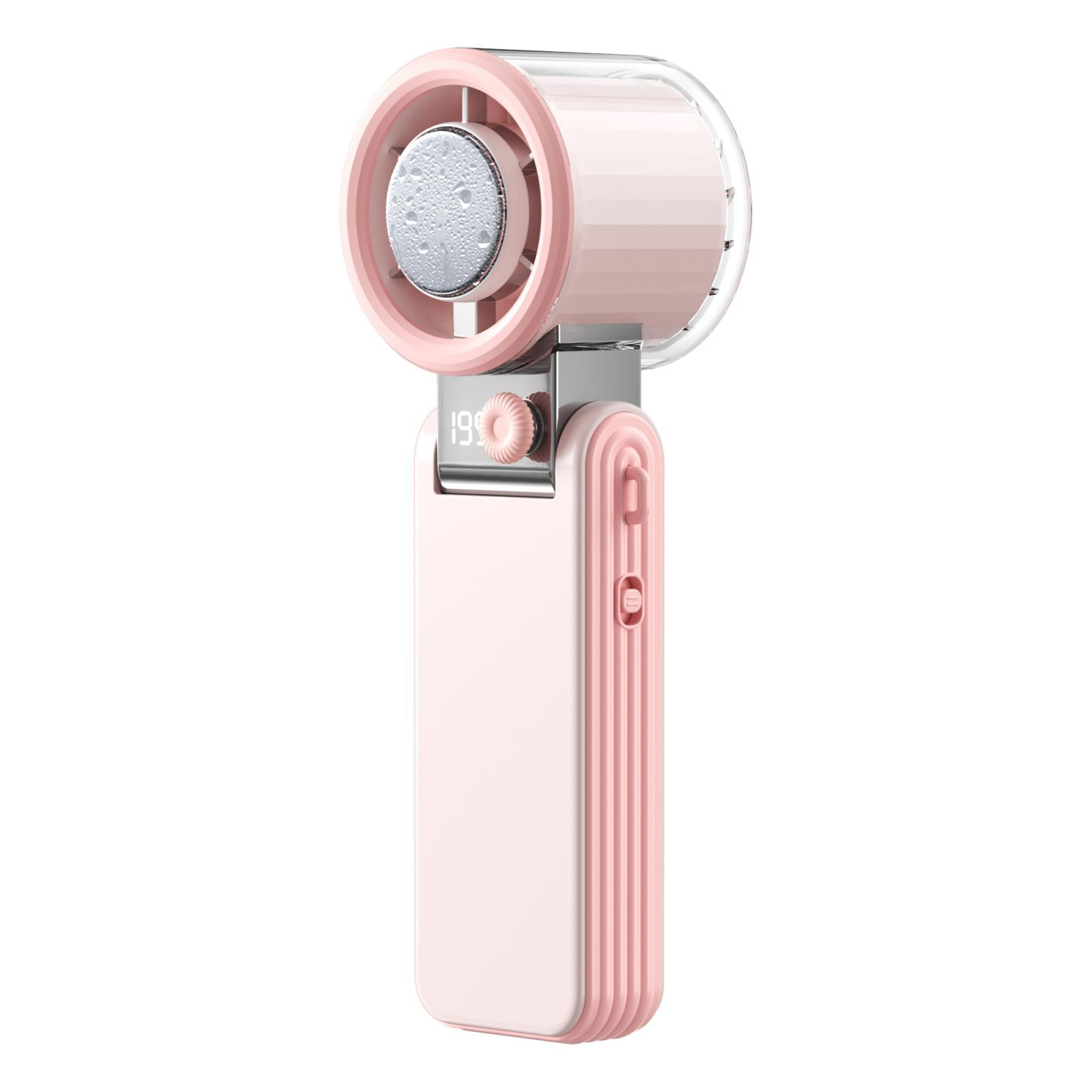 Portable Handheld Turbo Fan With 199 Speeds Digital Display And Foldable Design 16
