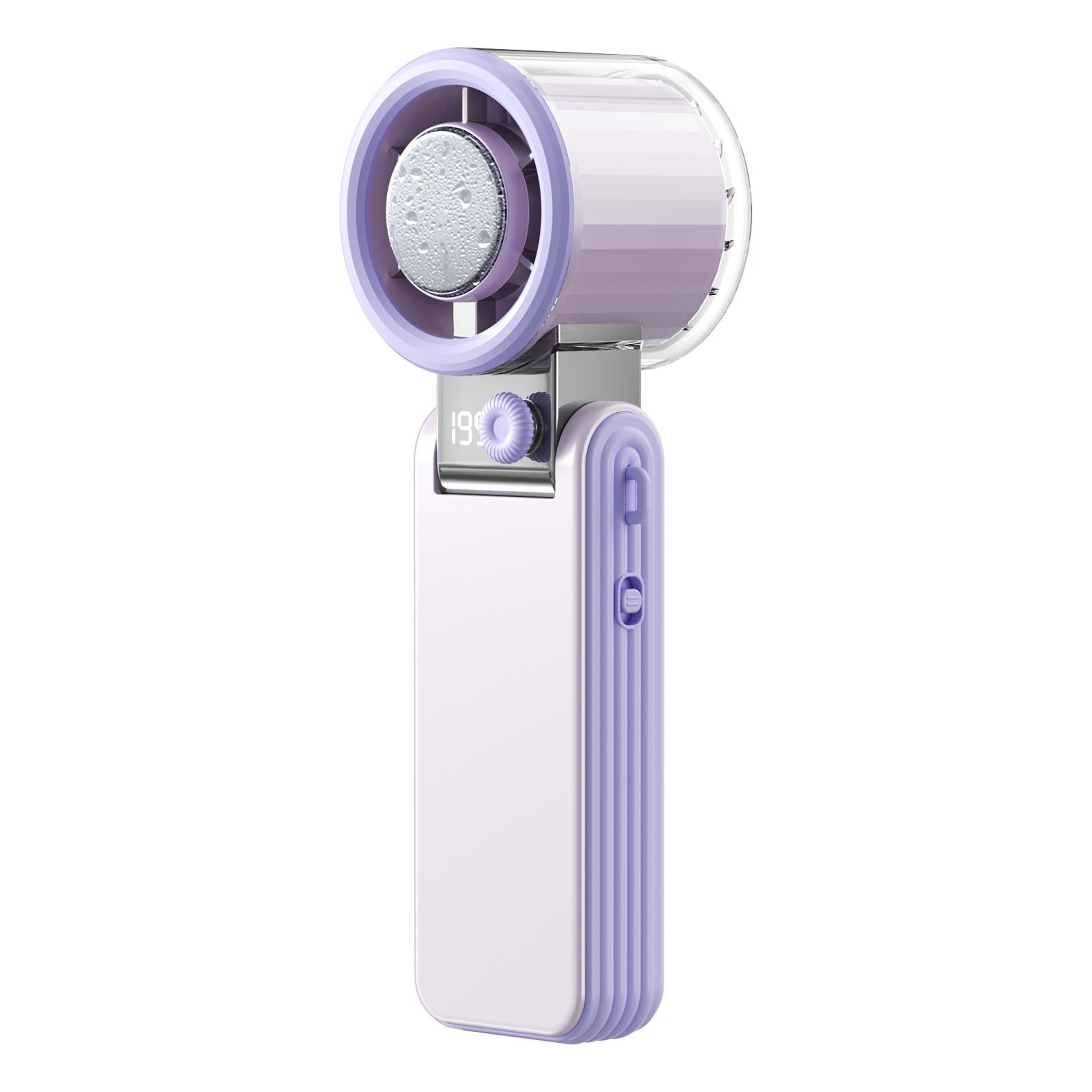 Portable Handheld Turbo Fan With 199 Speeds Digital Display And Foldable Design 13