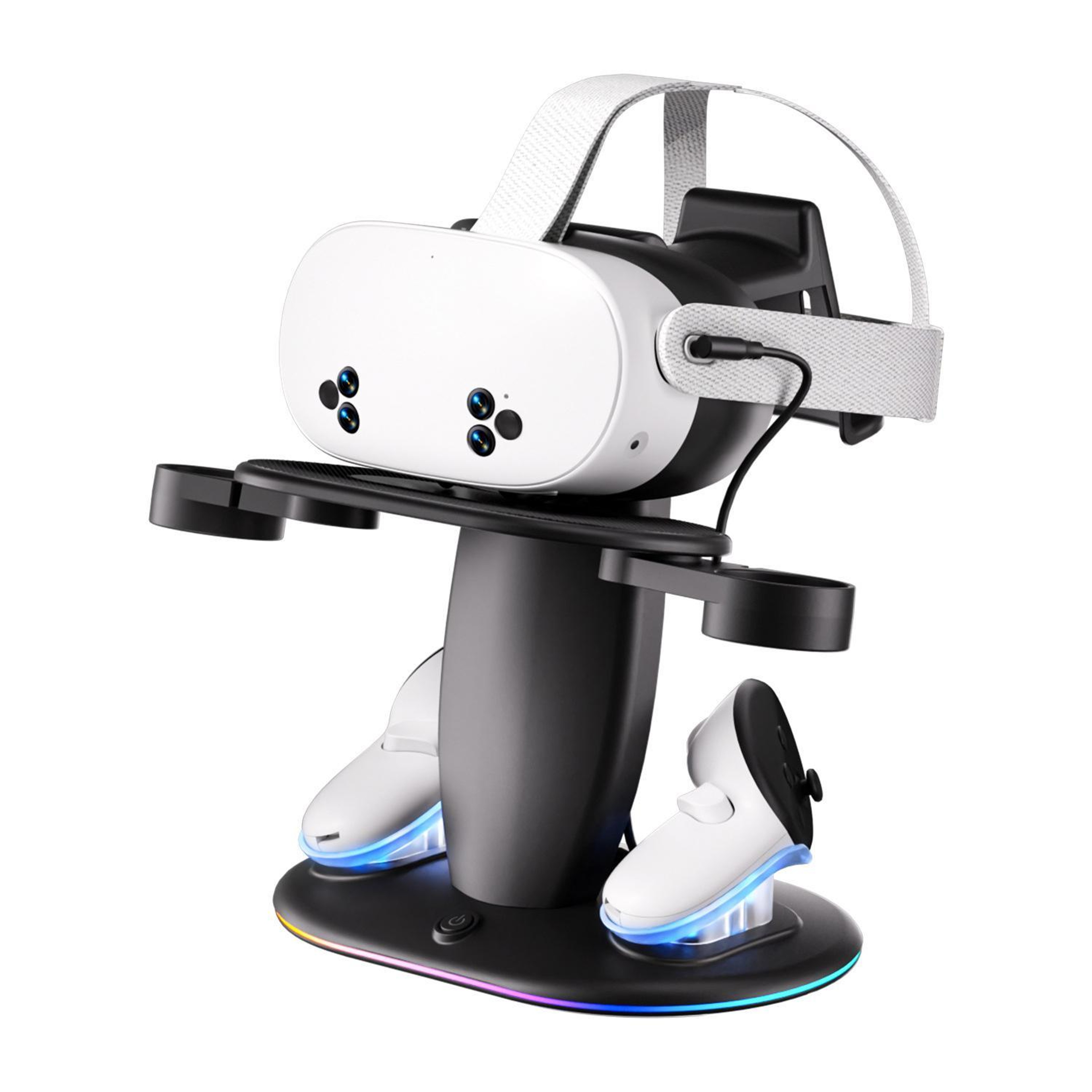 Meta Quest Charging Stand with RGB Lighting for Quest 3, 3S and 2 – view 1