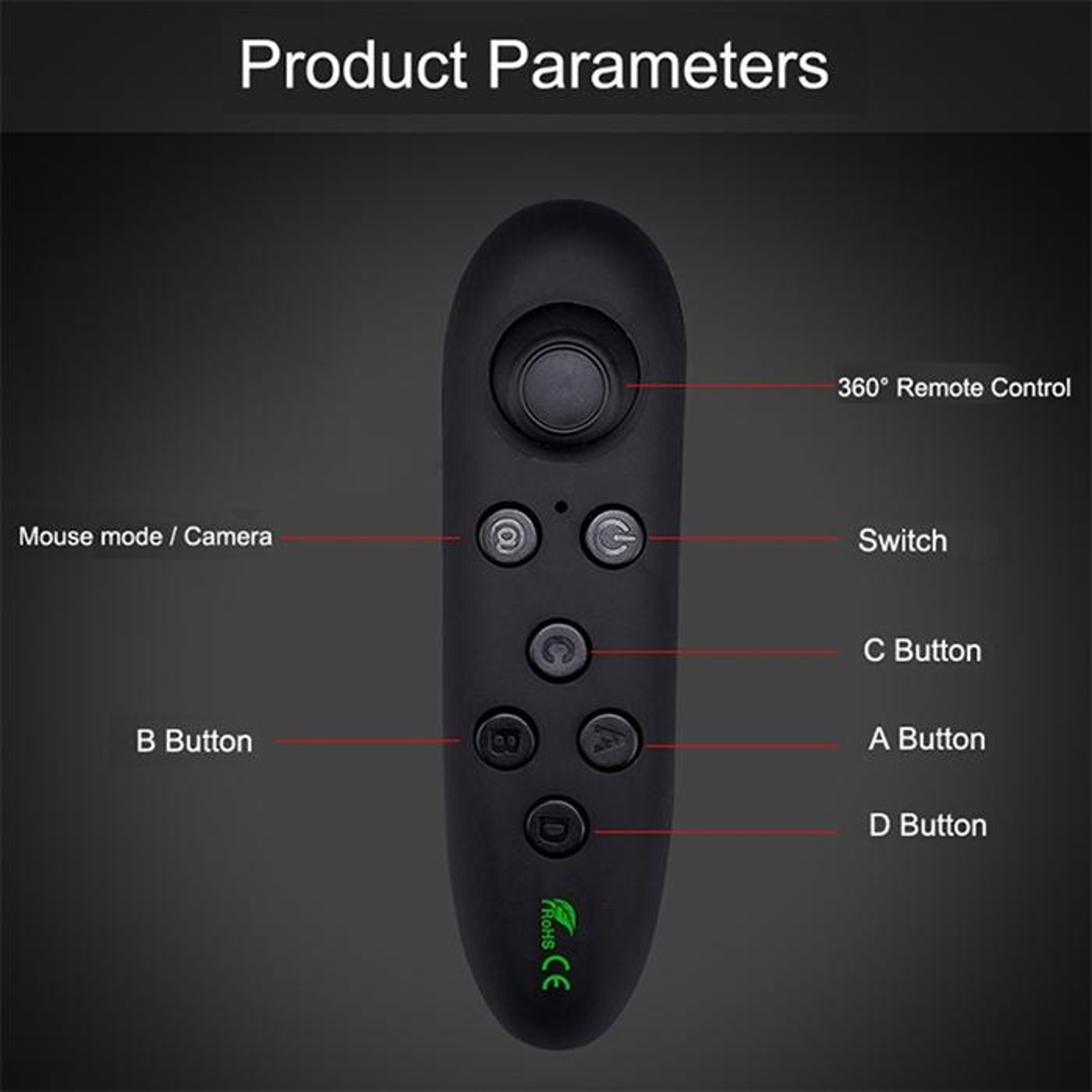 VR Bluetooth Controller Wireless Mobile Gamepad for Android and iOS – view 4