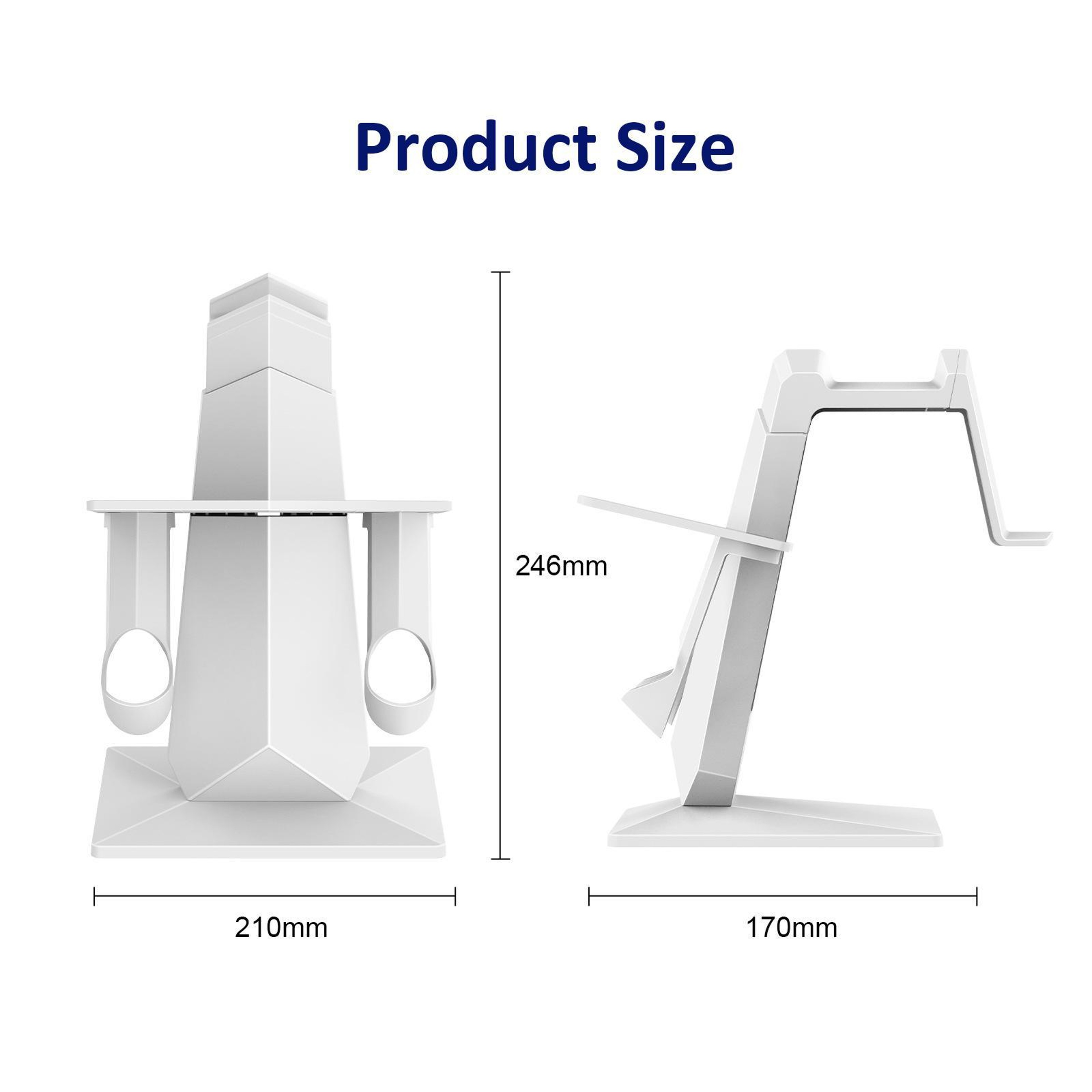 Universal VR Headset Stand With Controller Holders For Meta Quest And Oculus 6