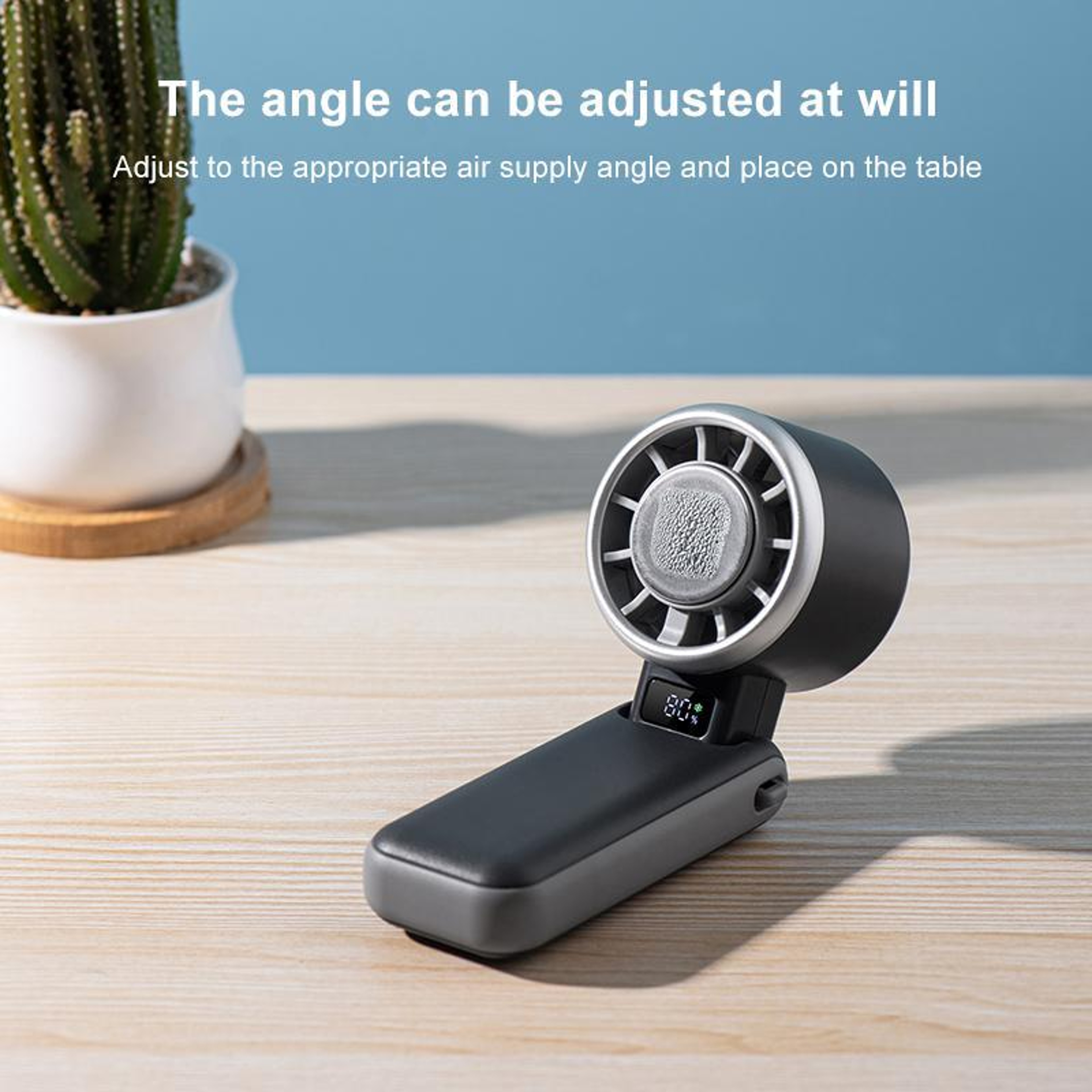 Handheld Cooling Fan With Semiconductor Cooling Digital Display 9