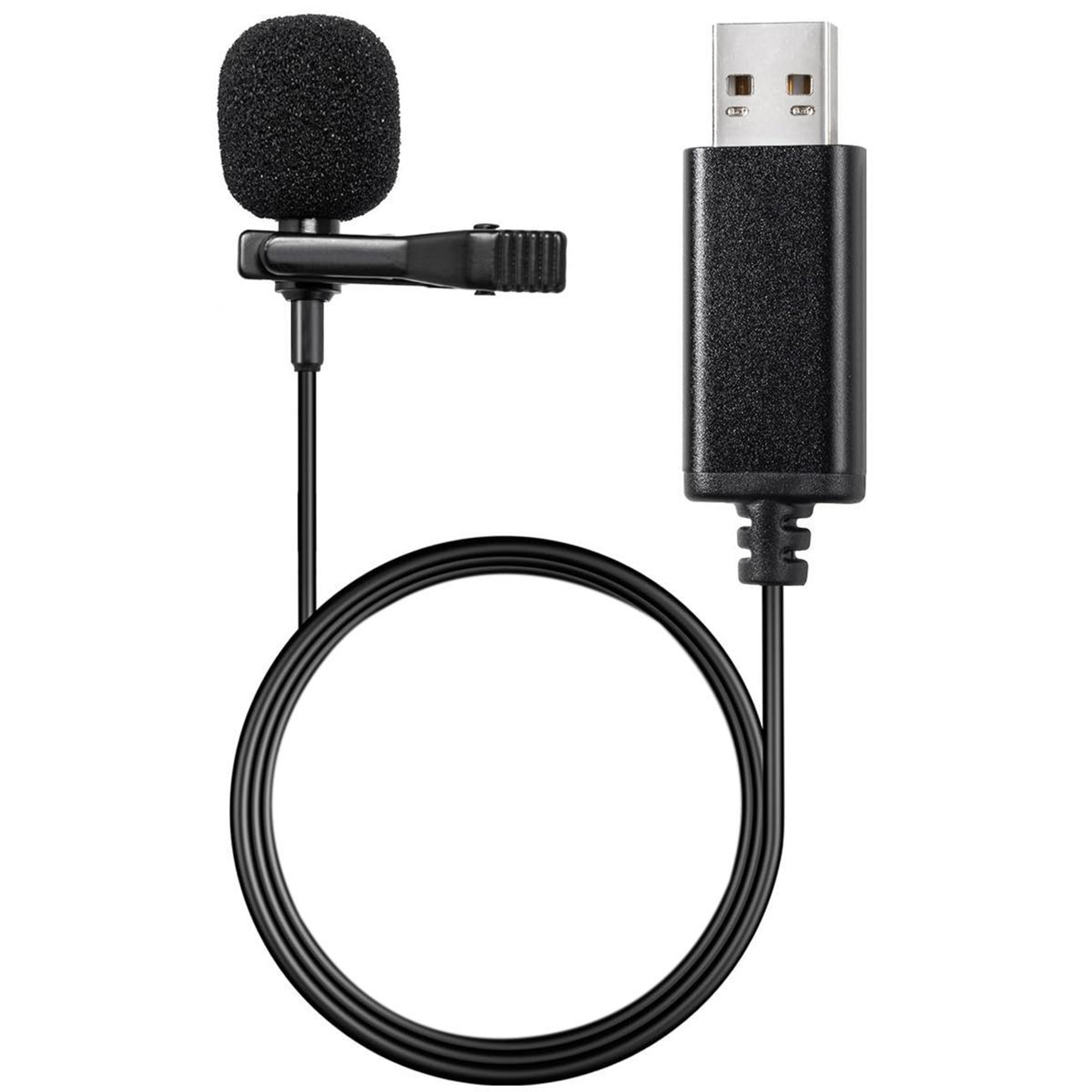 USB Lavalier Microphone for Laptop with 2M Cable for Recording and Video Conferencing – view 6