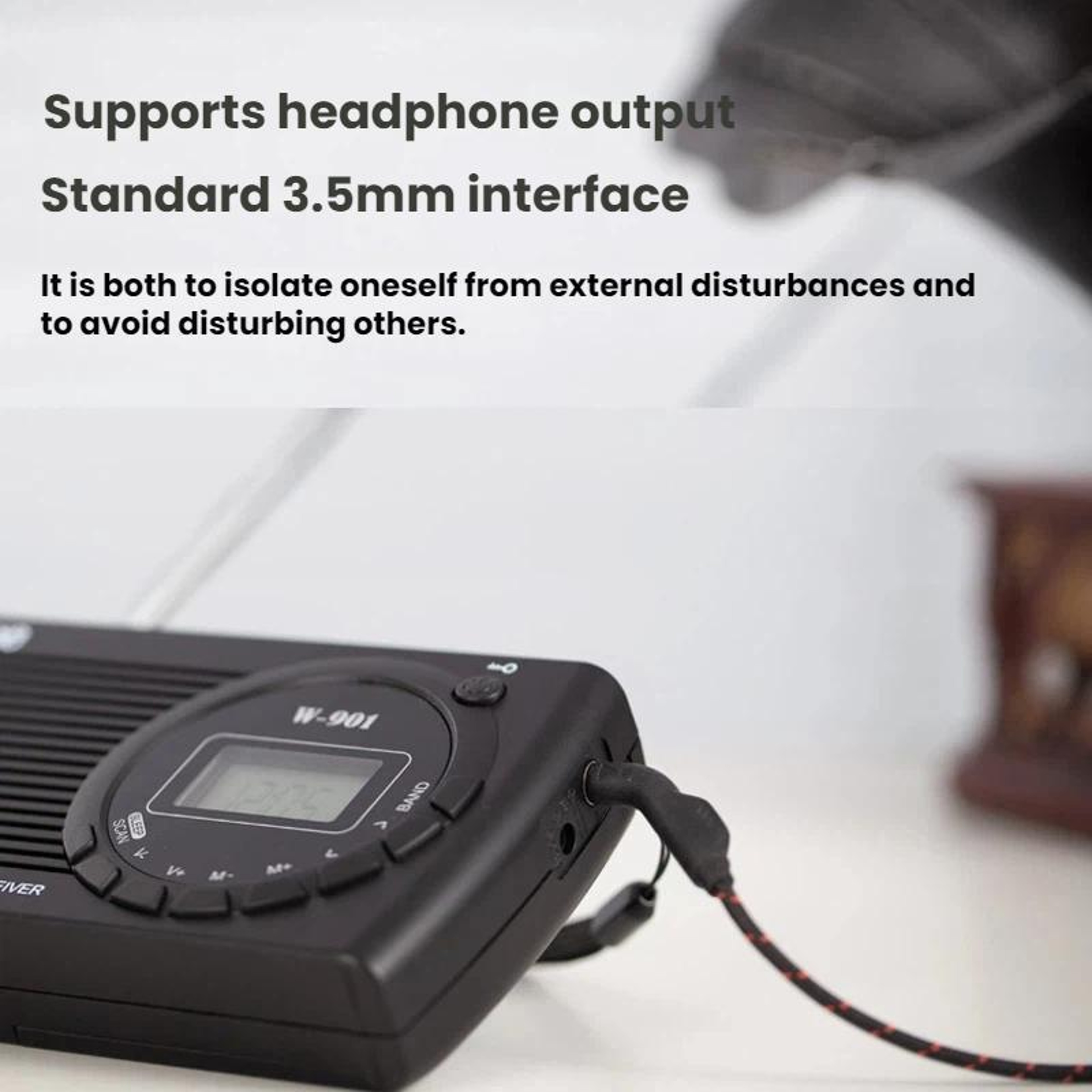 Portable FM AM Shortwave Radio with DSP Reception, LCD Display – view 11