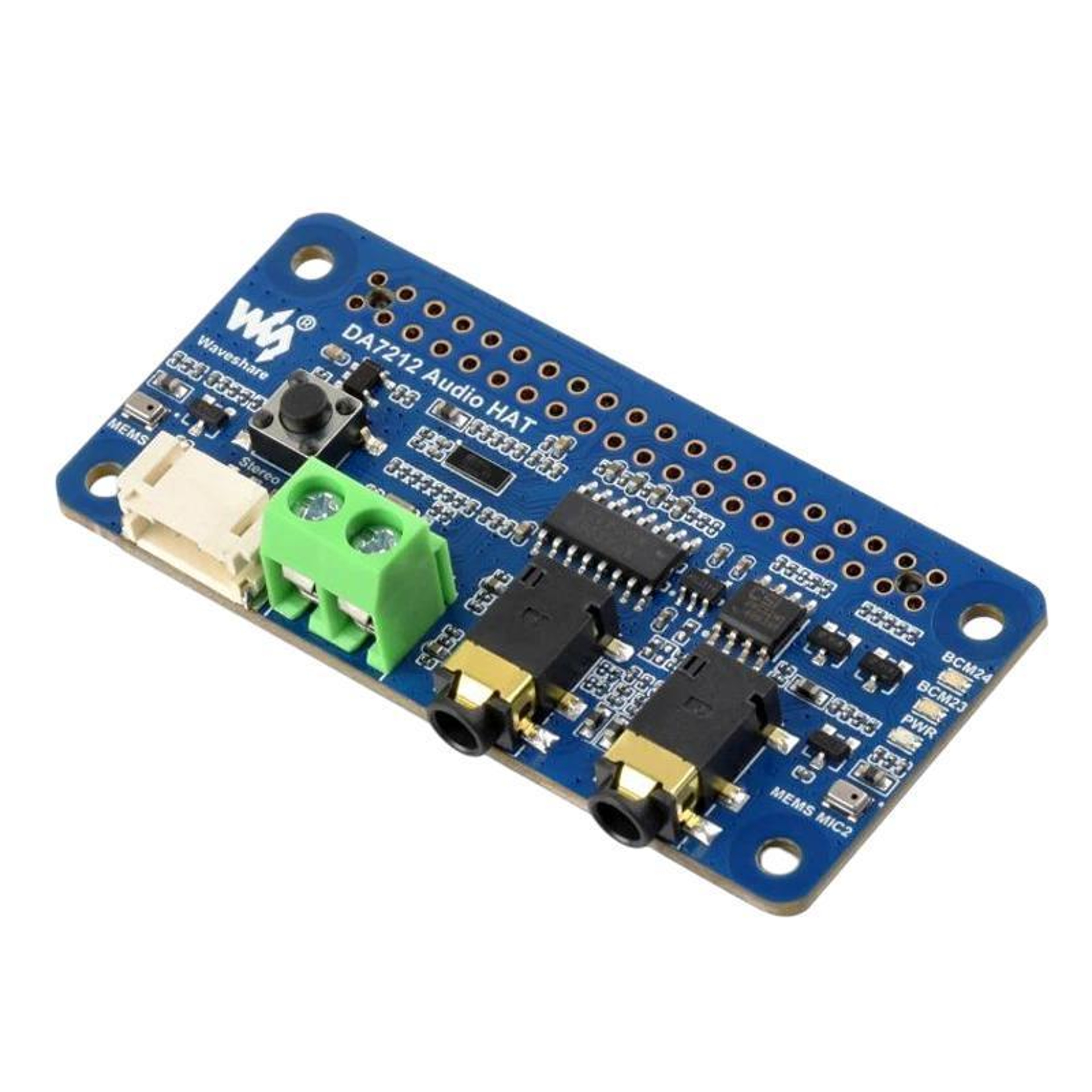 Raspberry Pi Audio Board with I2S Stereo Codec and Dual Microphones – view 1