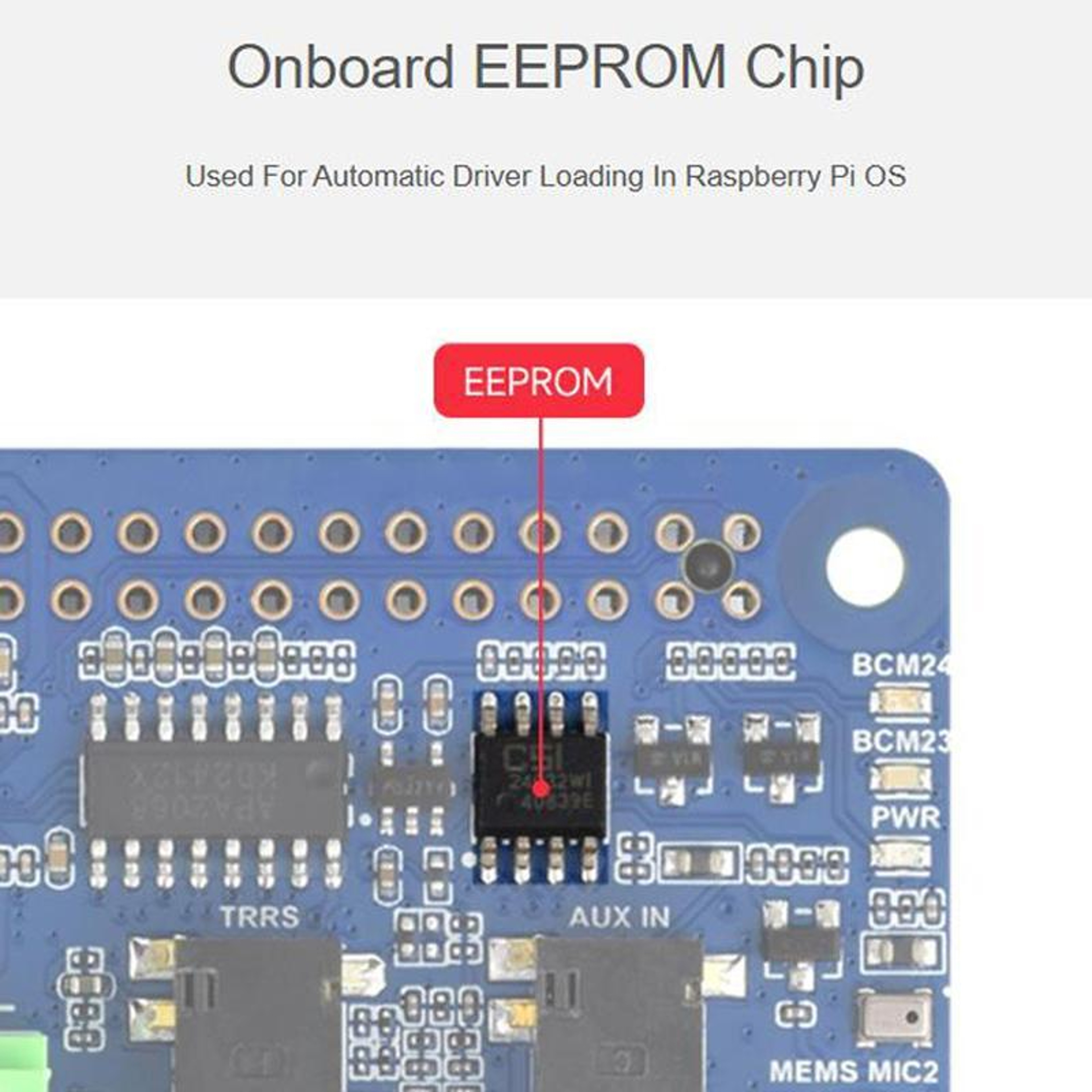 Raspberry Pi Audio Board with I2S Stereo Codec and Dual Microphones – view 5