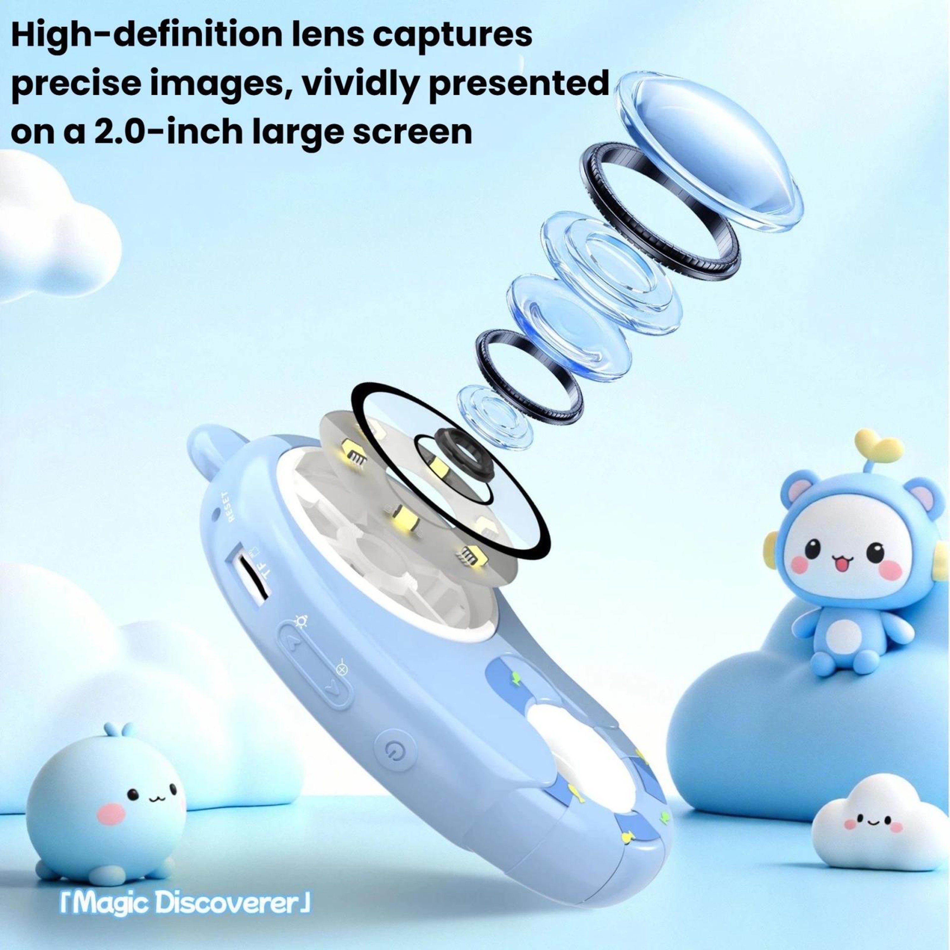 Kids HD Digital Microscope with 2 Inch Screen, Portable STEM Science Toy – view 7