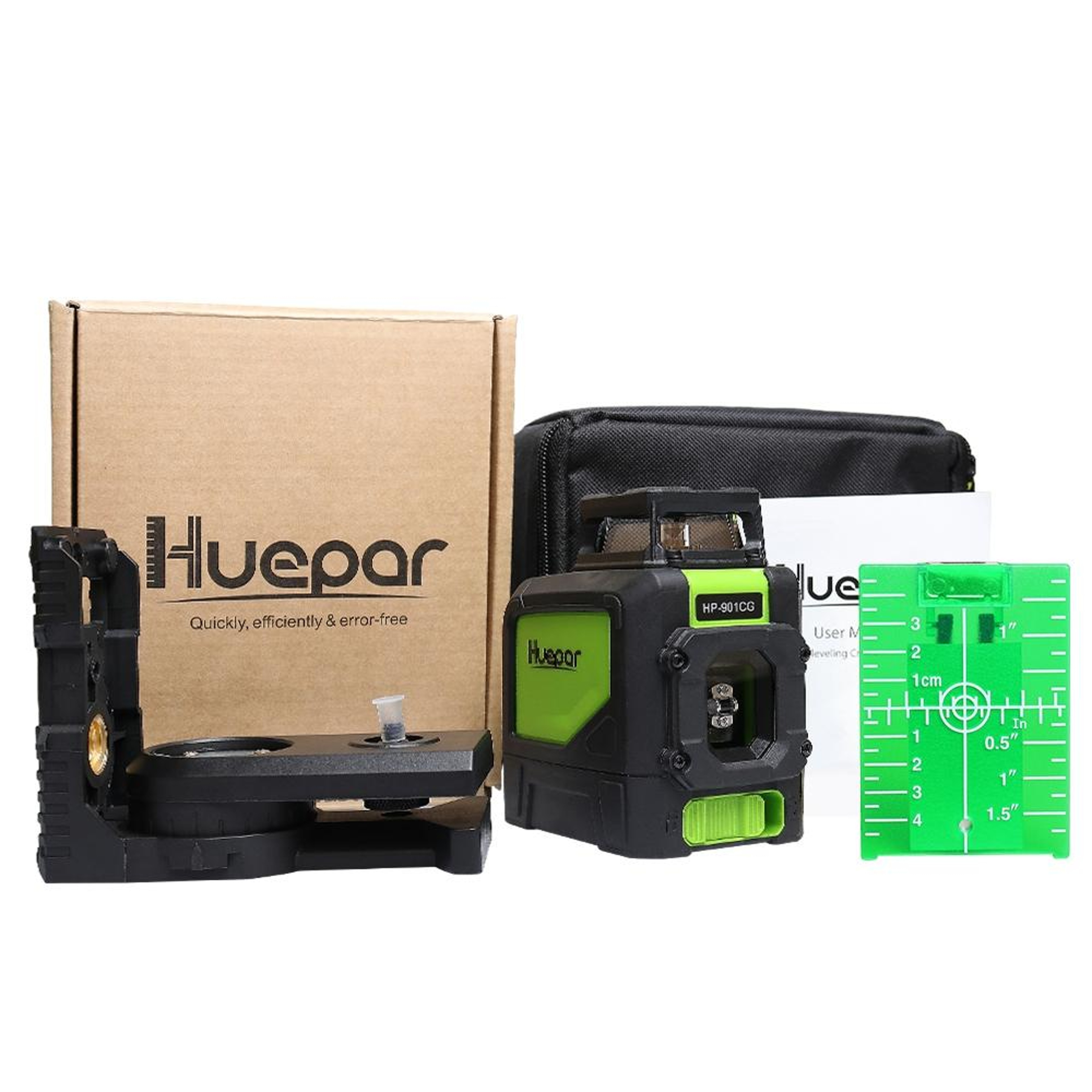 360 Degree Laser Level with Green Beam and Self Leveling Cross Line – view 5